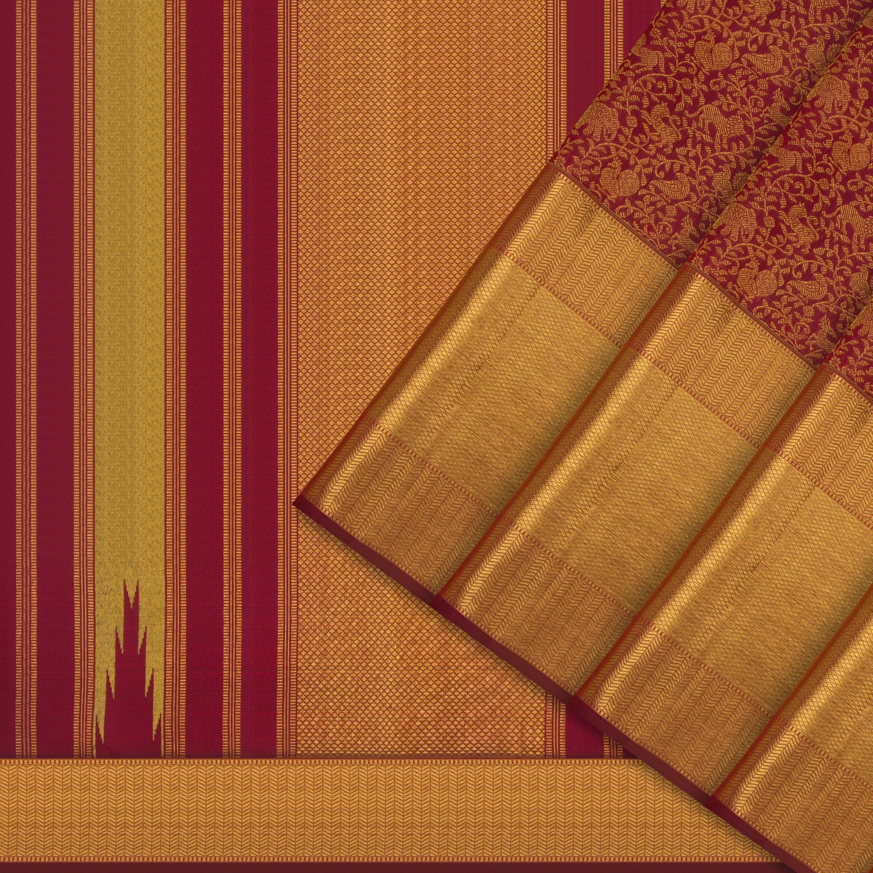 Kanakavalli Kanjivaram Silk Sari 24-110-HS001-14016 - Cover View