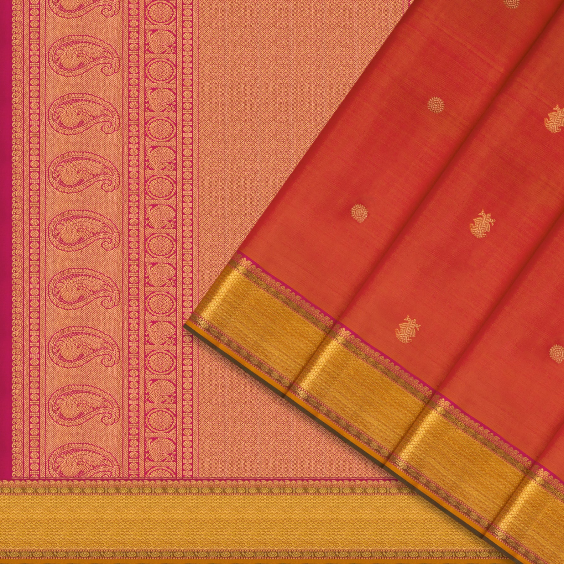 Kanakavalli Kanjivaram Silk Sari 24-110-HS001-14028 - Cover View