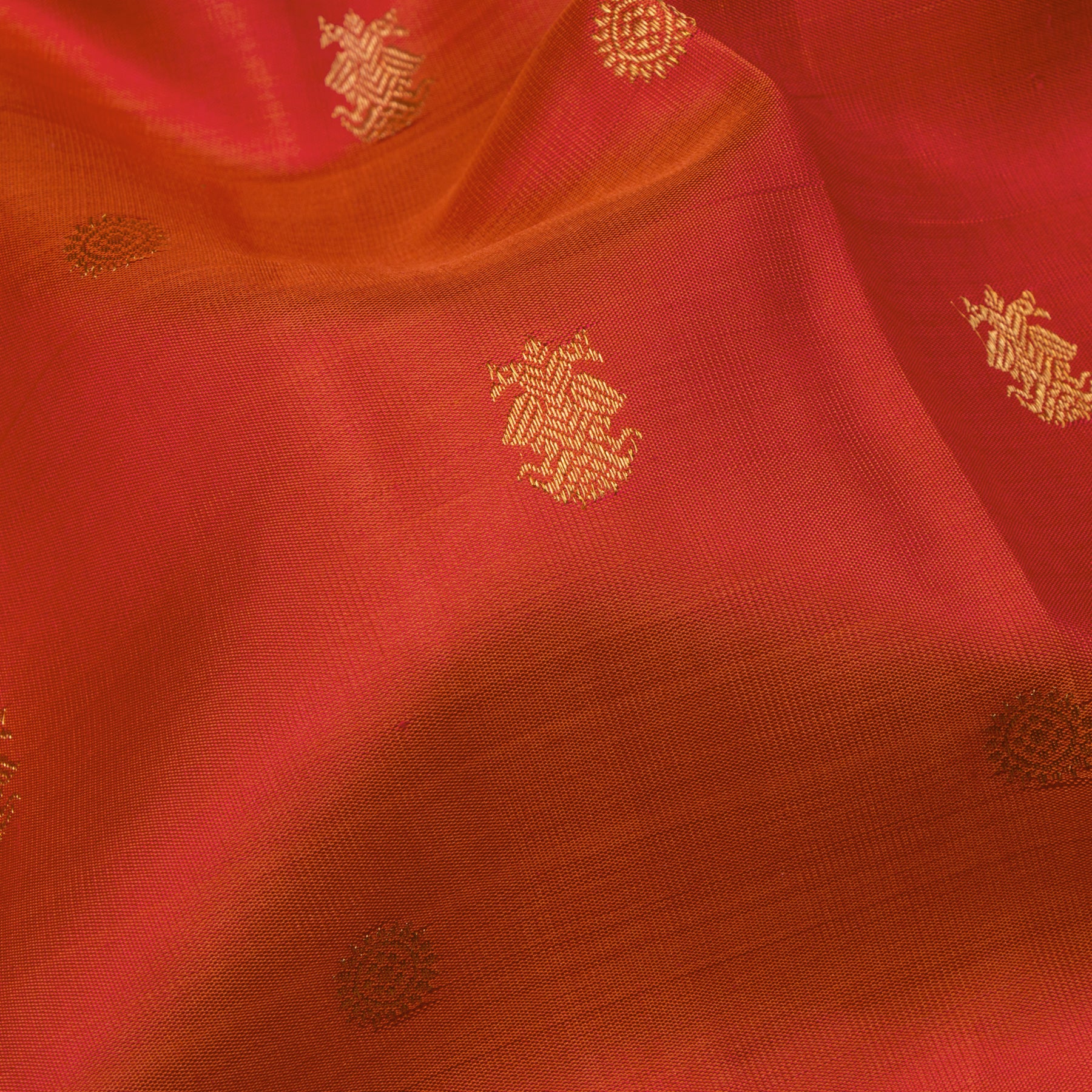 Kanakavalli Kanjivaram Silk Sari 24-110-HS001-14028 - Fabric View