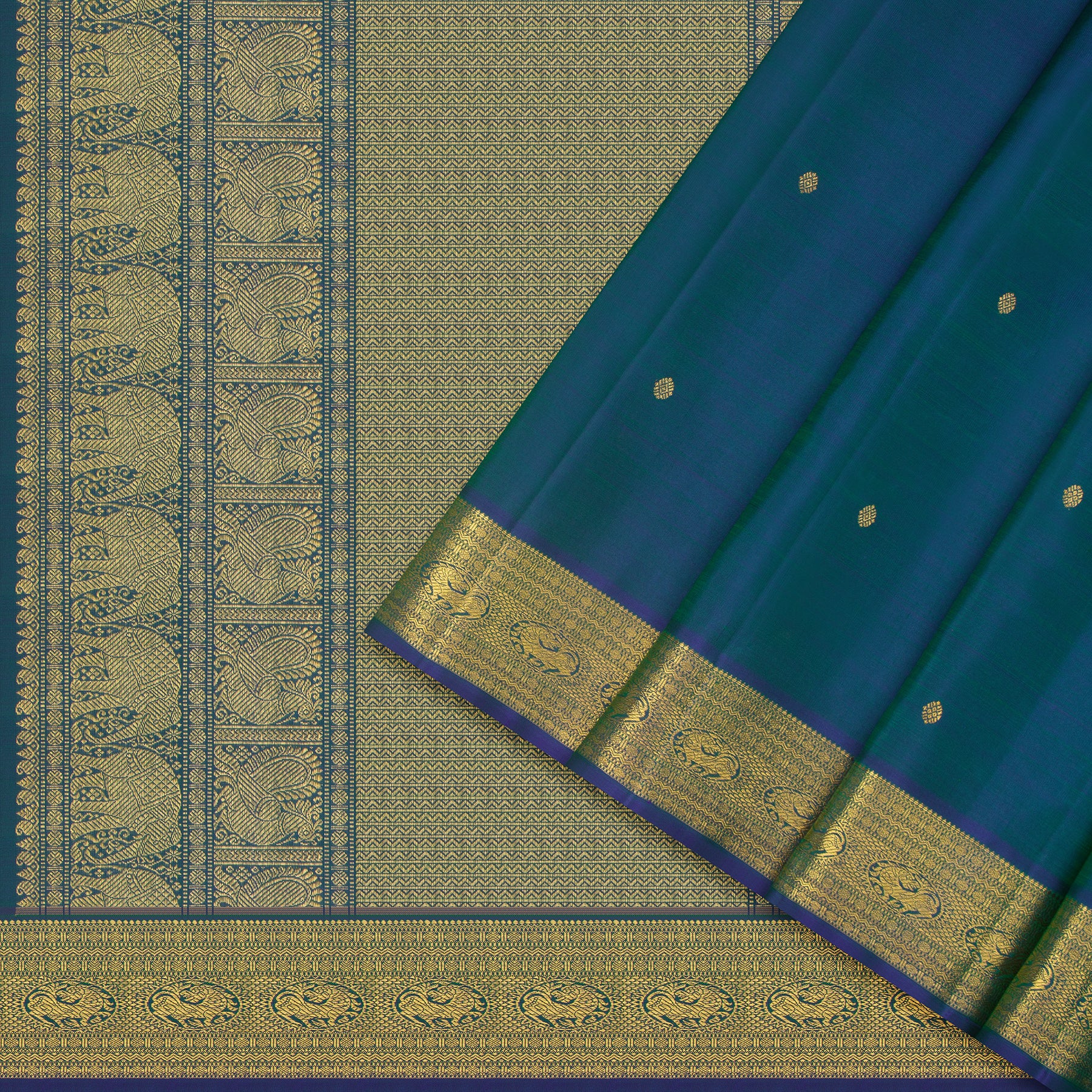 Kanakavalli Kanjivaram Silk Sari 24-110-HS001-14030 - Cover View