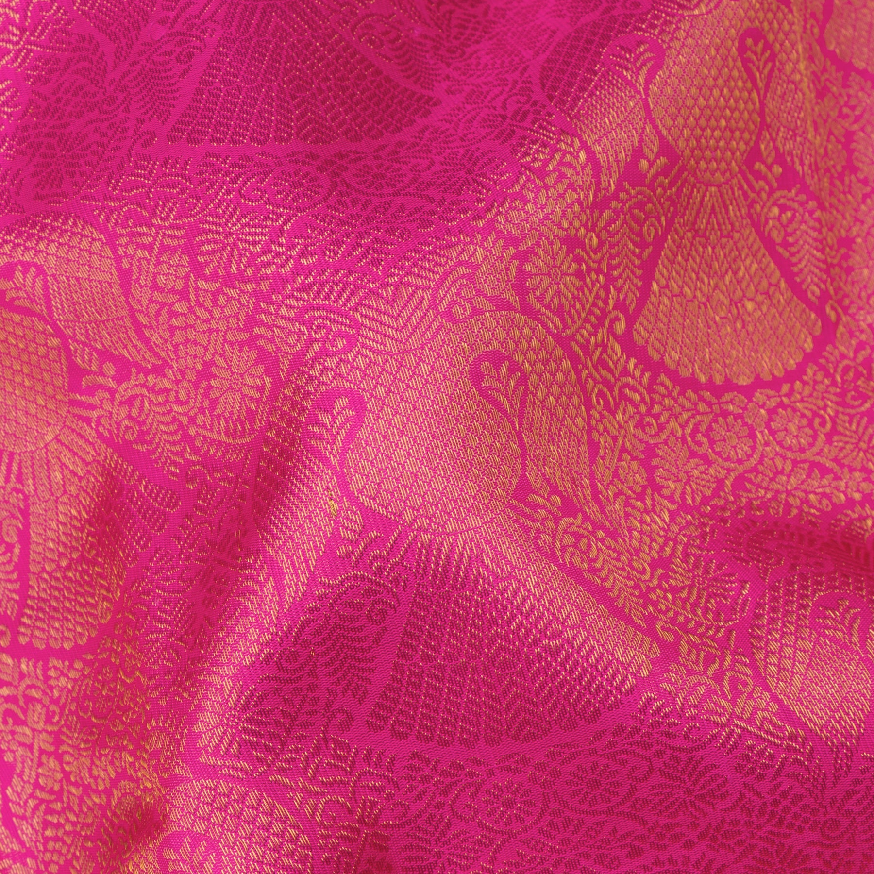 Kanakavalli Kanjivaram Silk Sari 24-110-HS001-14064 - Fabric View