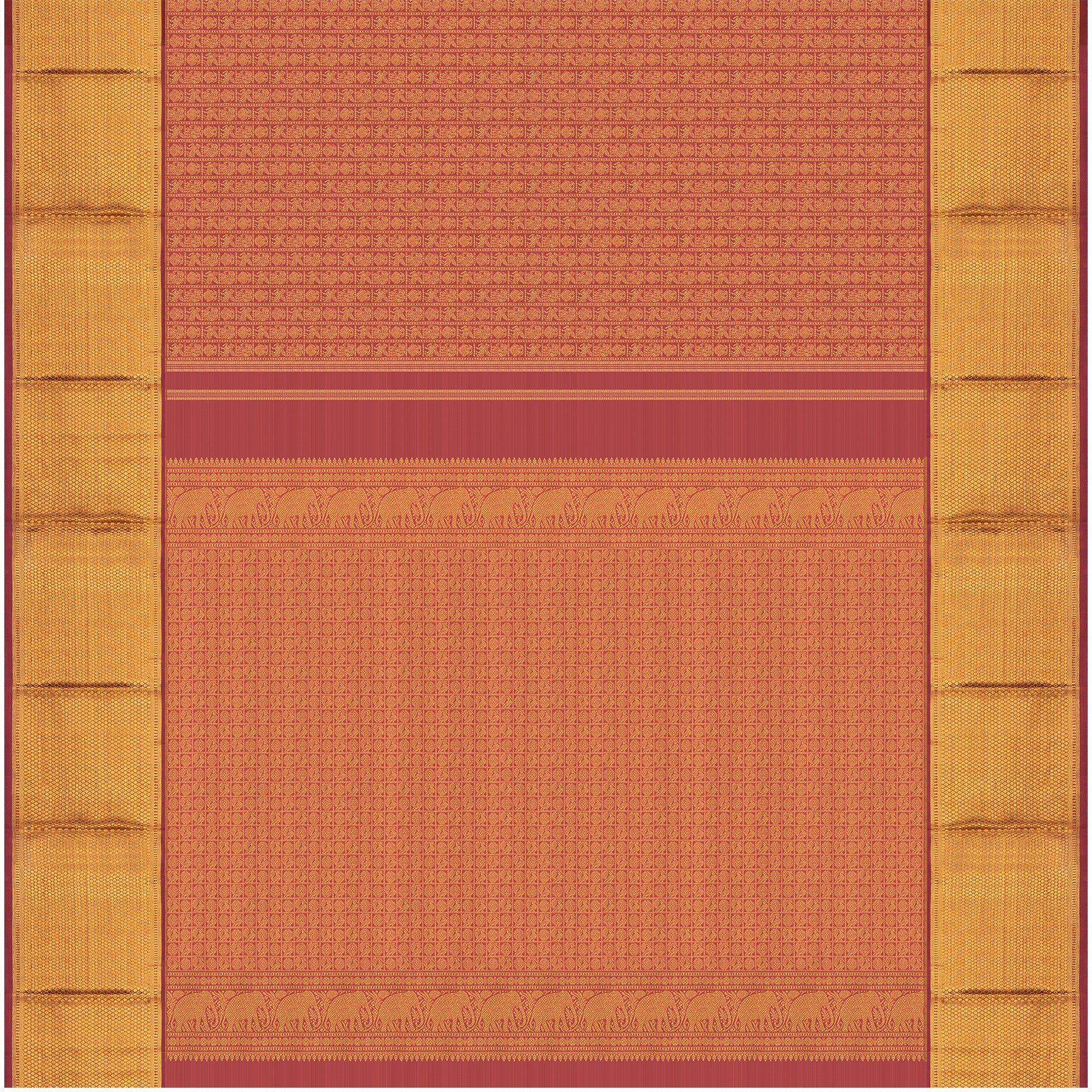 Kanakavalli Kanjivaram Silk Sari 24-110-HS001-14078 - Full View