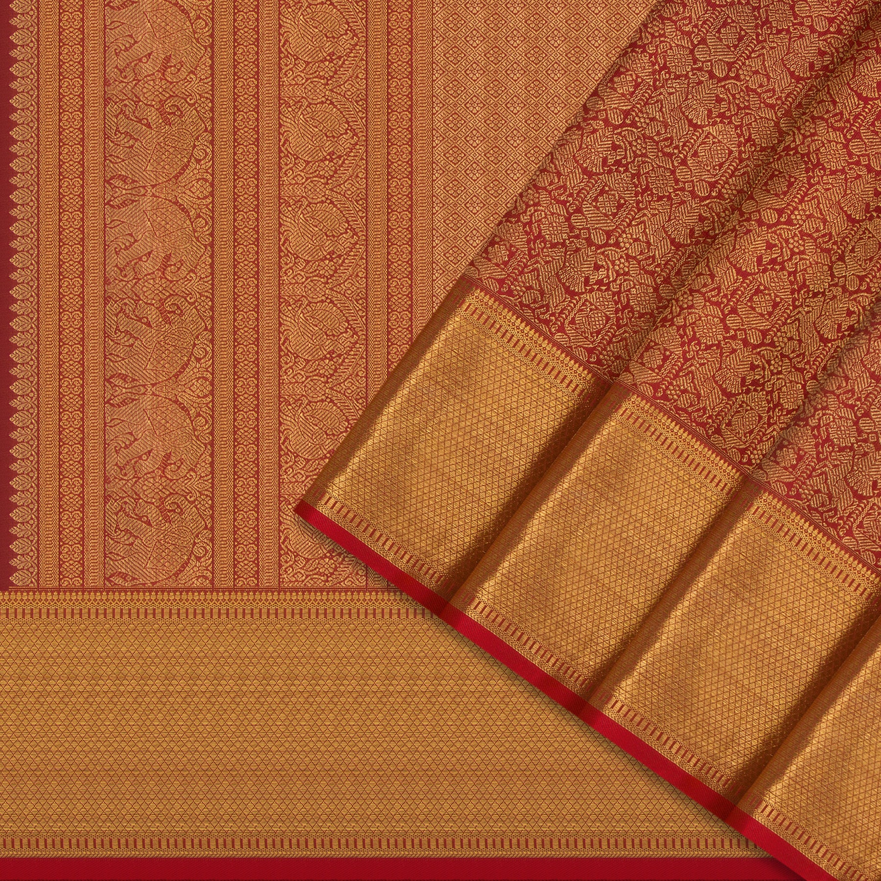 Kanakavalli Kanjivaram Silk Sari 24-110-HS001-14471 - Cover View
