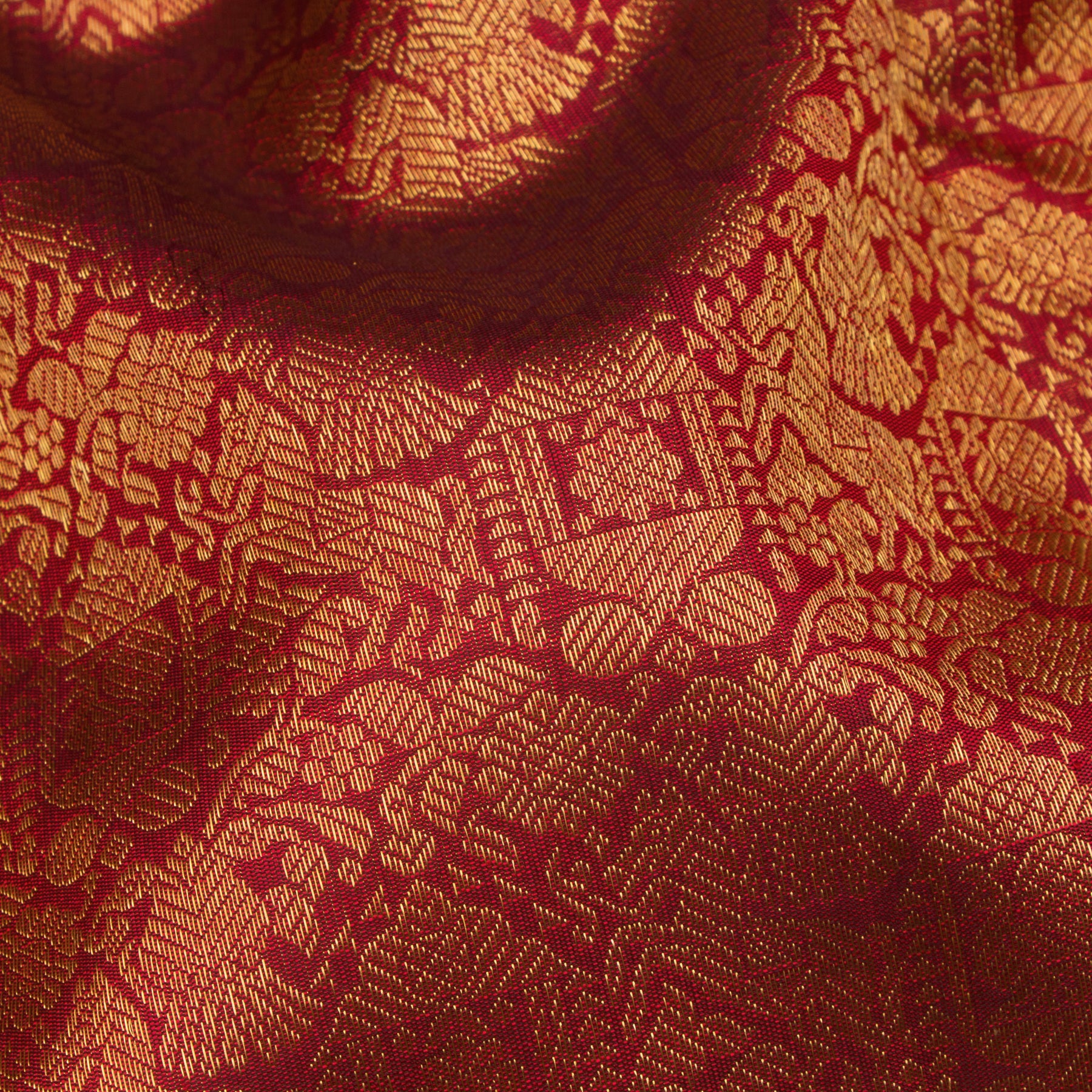 Kanakavalli Kanjivaram Silk Sari 24-110-HS001-14473 - Fabric View