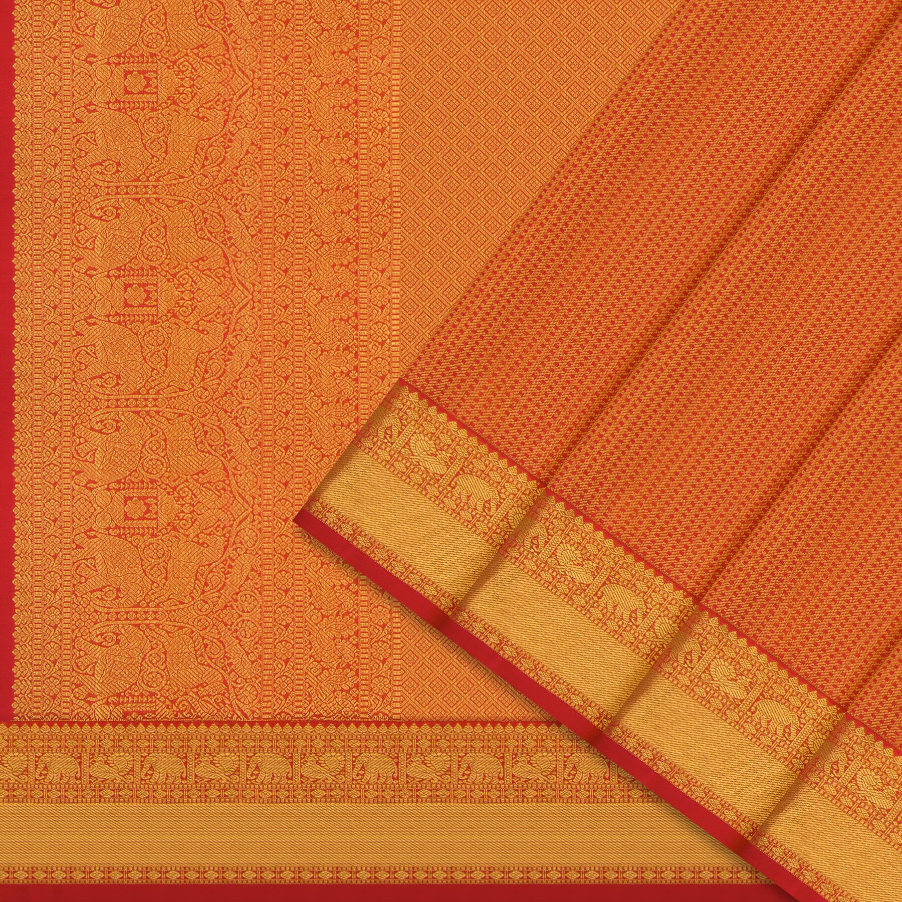 Kanakavalli Kanjivaram Silk Sari 24-110-HS001-14483 - Cover View