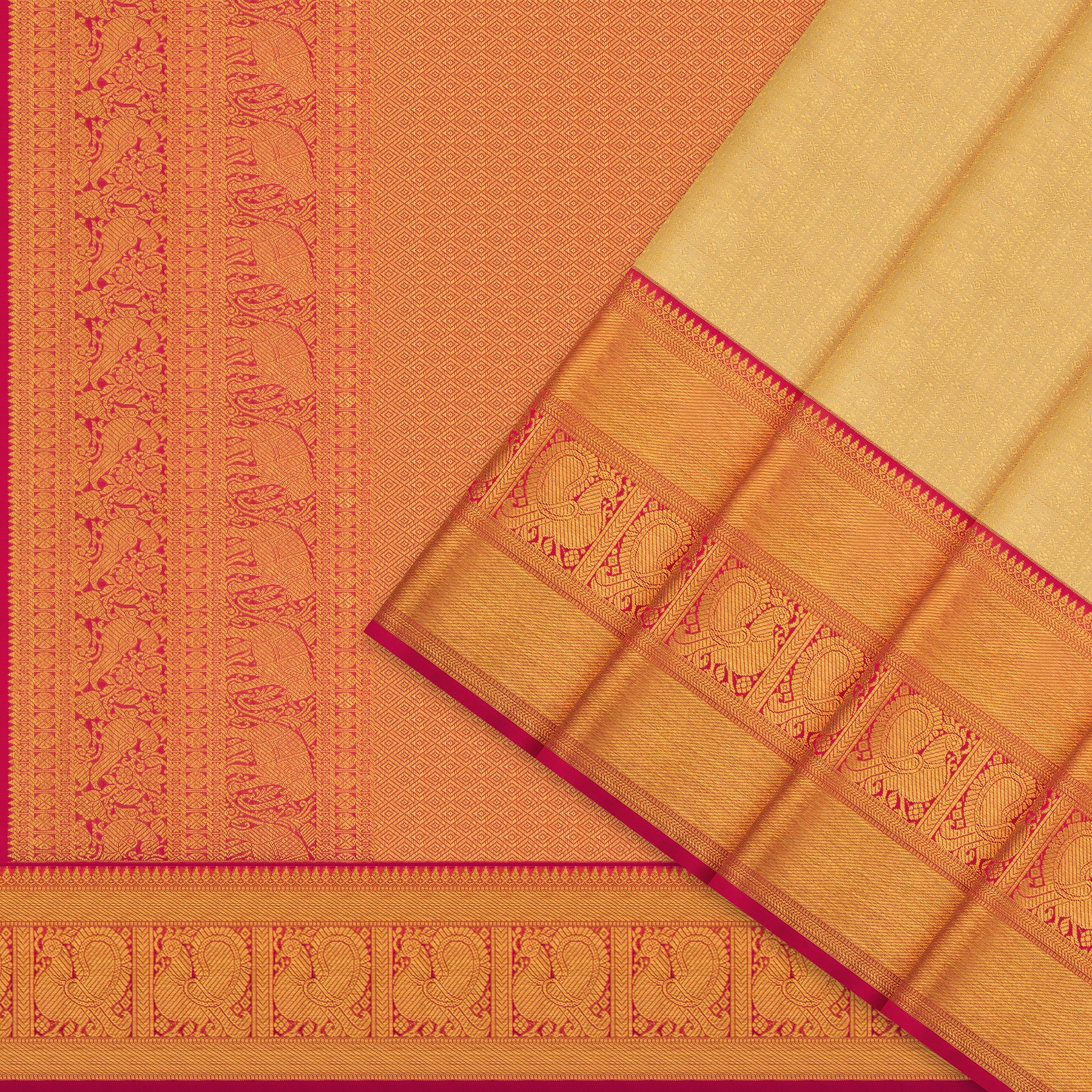 Kanakavalli Kanjivaram Silk Sari 24-110-HS001-14488 - Cover View
