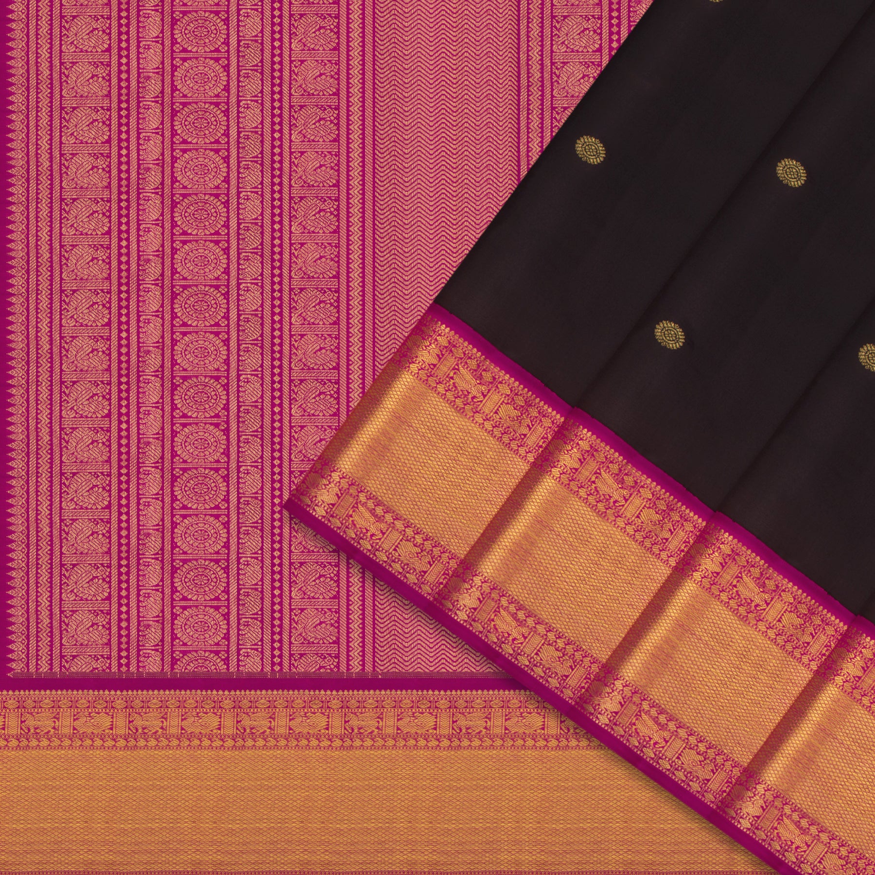 Kanakavalli Kanjivaram Silk Sari 24-110-HS001-14523 - Cover View