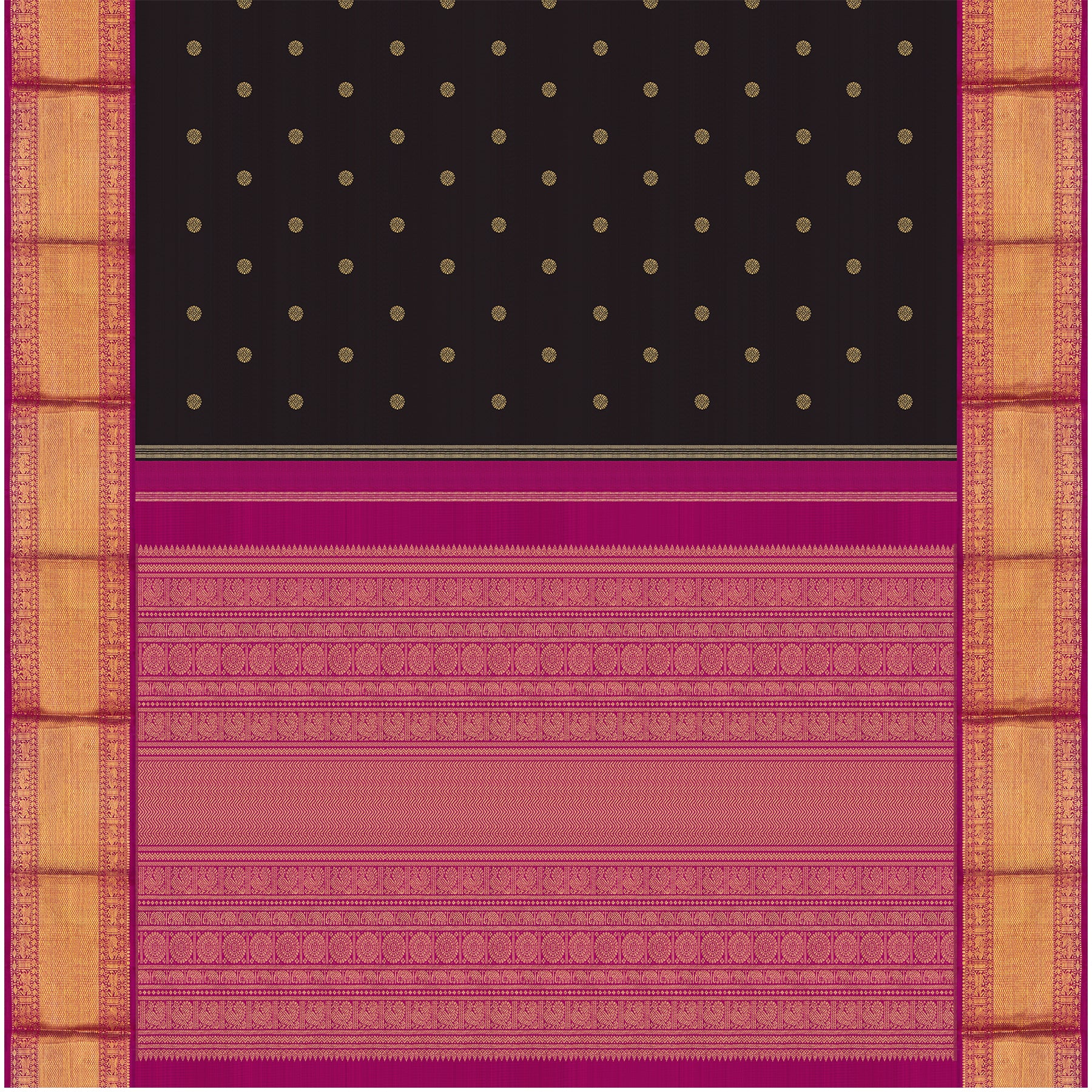 Kanakavalli Kanjivaram Silk Sari 24-110-HS001-14523 - Full View