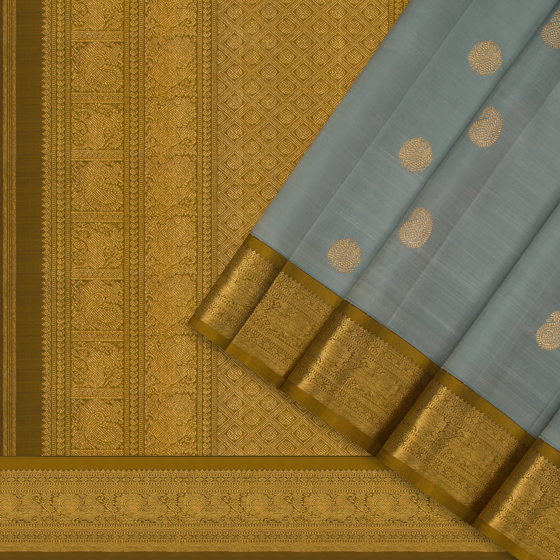 Kanakavalli Kanjivaram Silk Sari 24-110-HS001-14536 - Cover View