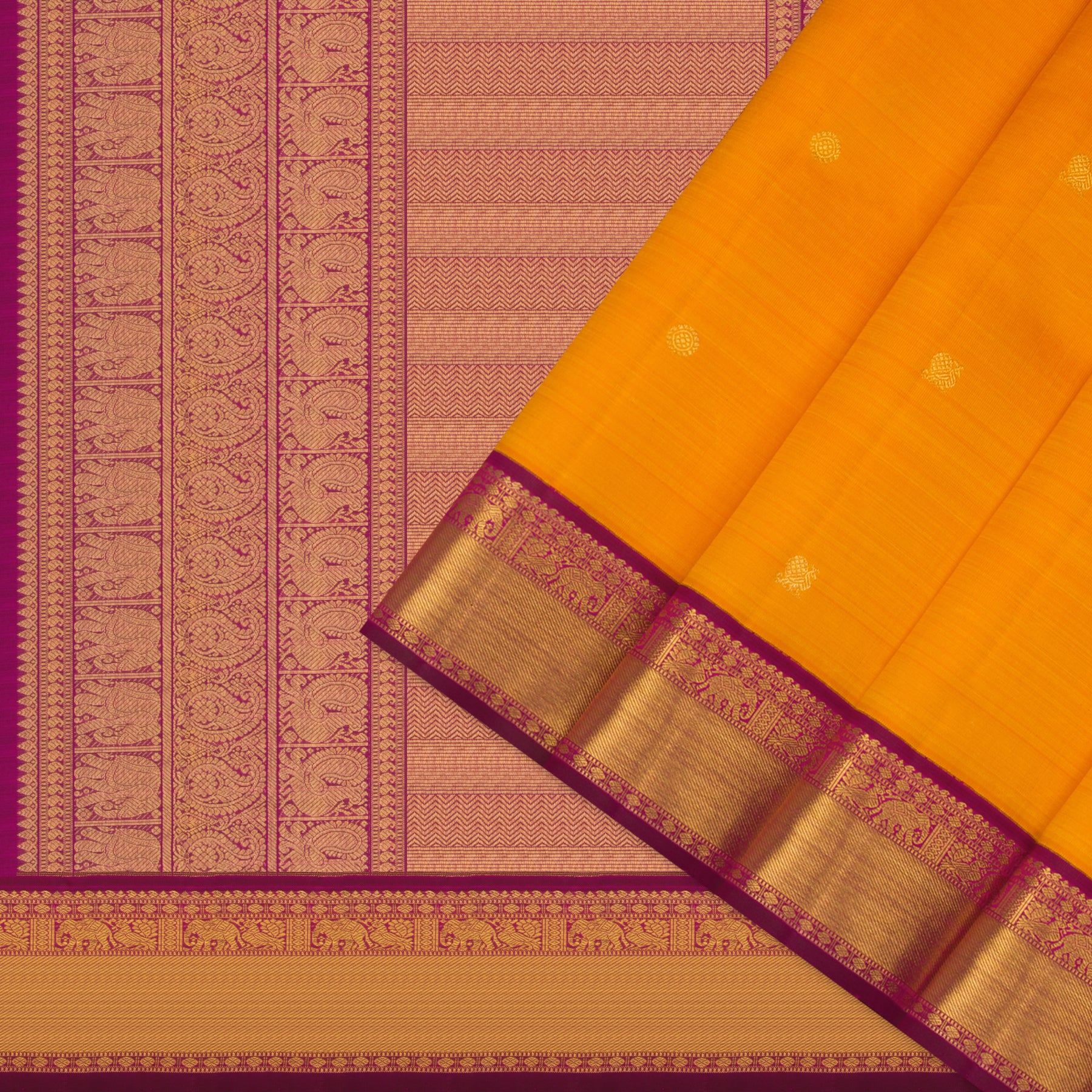 Kanakavalli Kanjivaram Silk Sari 24-110-HS001-14537 - Cover View