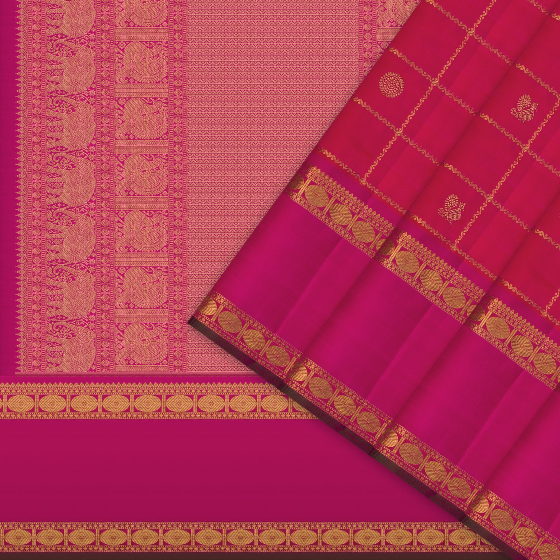 Kanakavalli Kanjivaram Silk Sari 24-110-HS001-14575 - Cover View