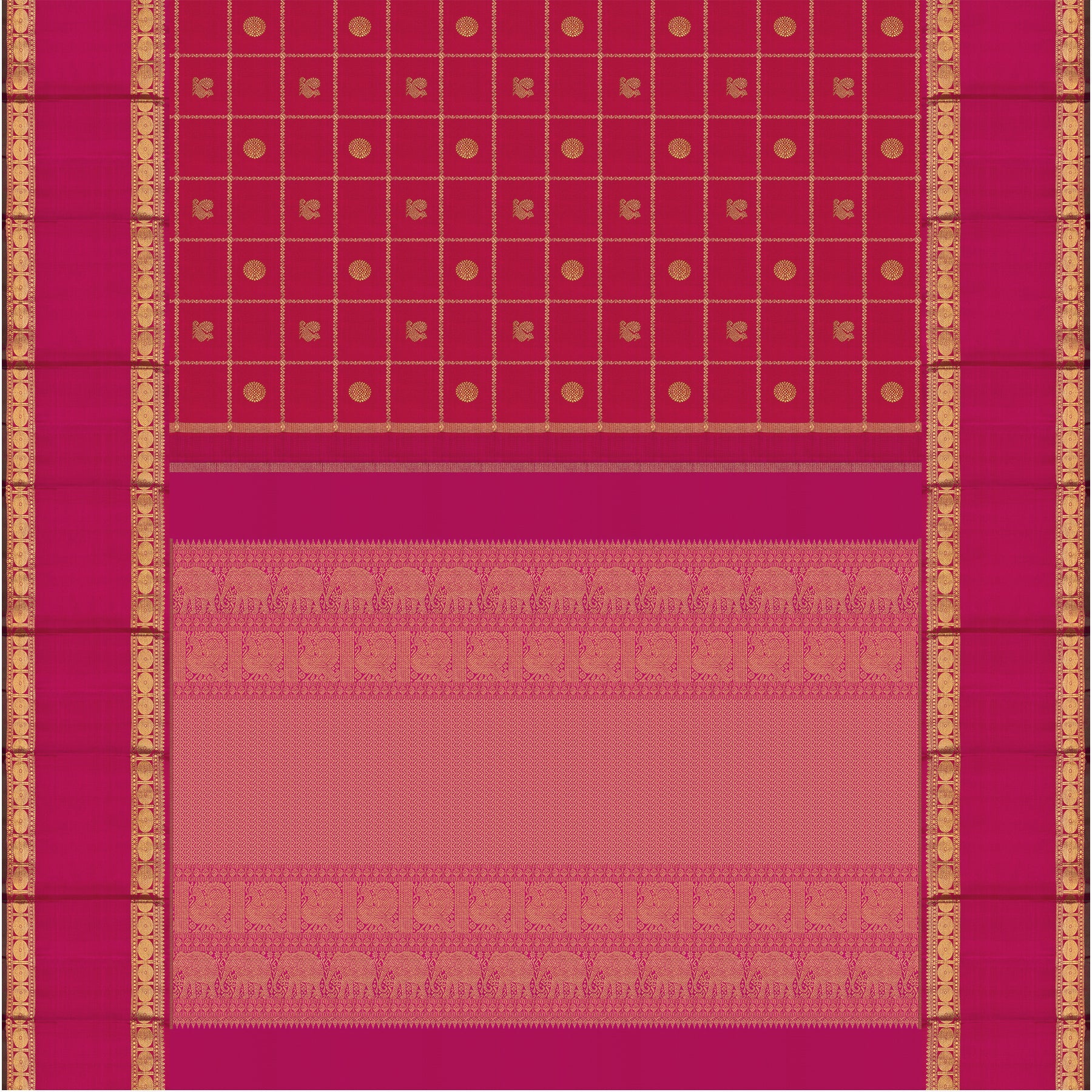 Kanakavalli Kanjivaram Silk Sari 24-110-HS001-14575 - Full View