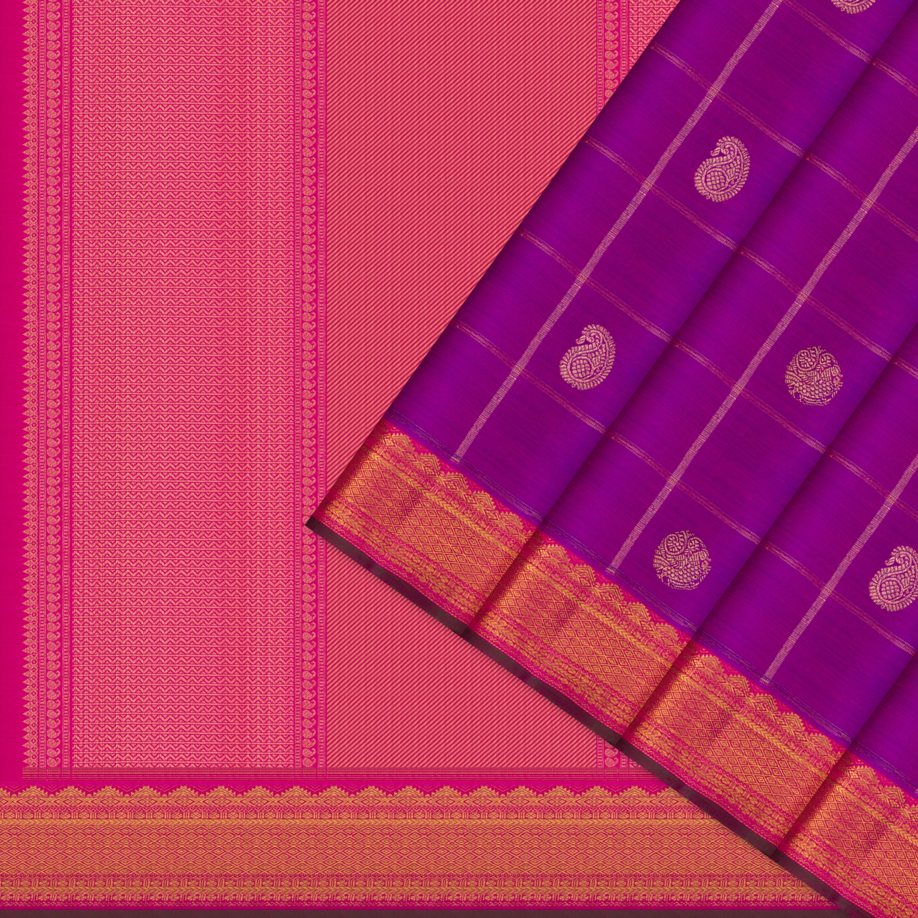 Kanakavalli Kanjivaram Silk Sari 24-110-HS001-14580 - Cover View