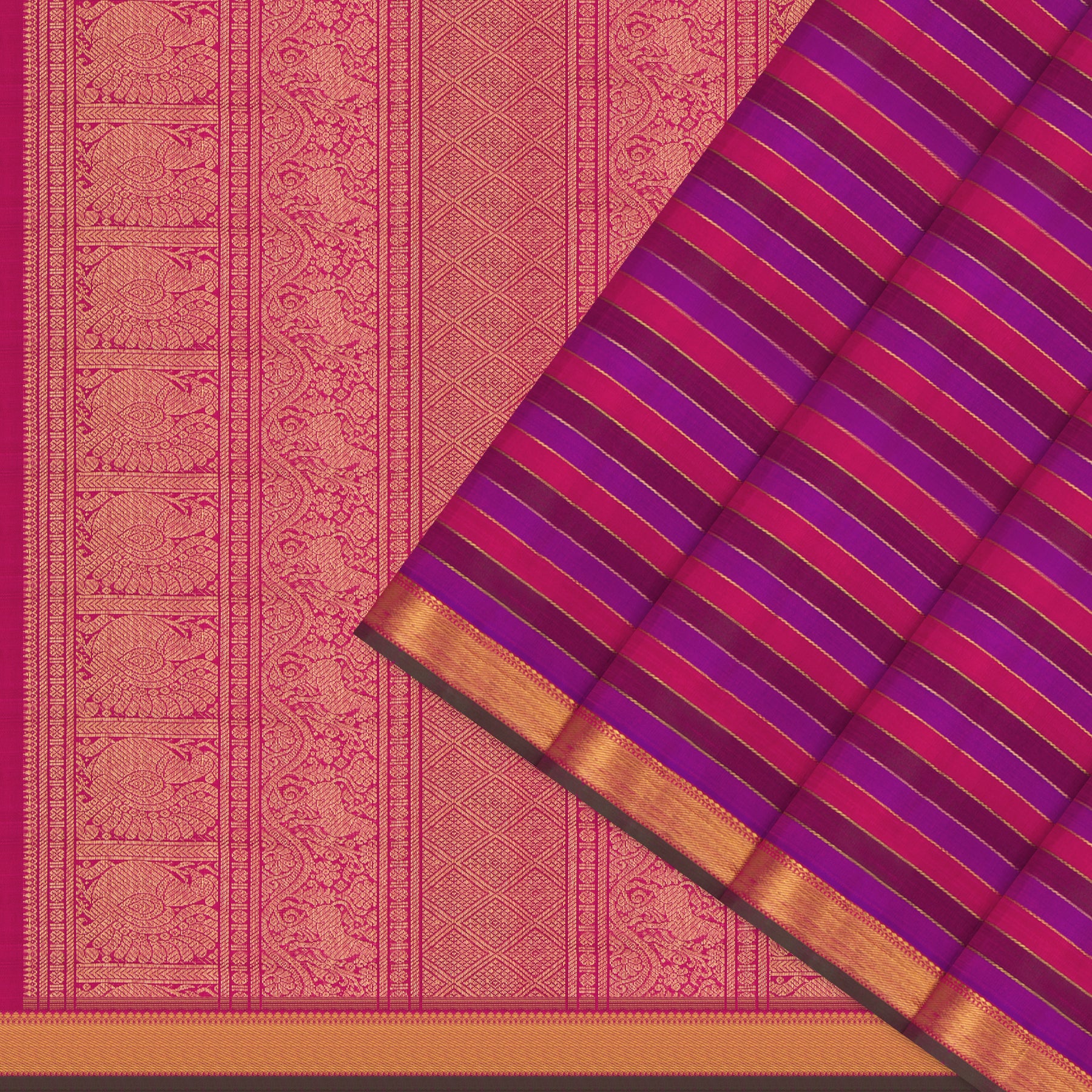 Kanakavalli Kanjivaram Silk Sari 24-110-HS001-14591 - Cover View