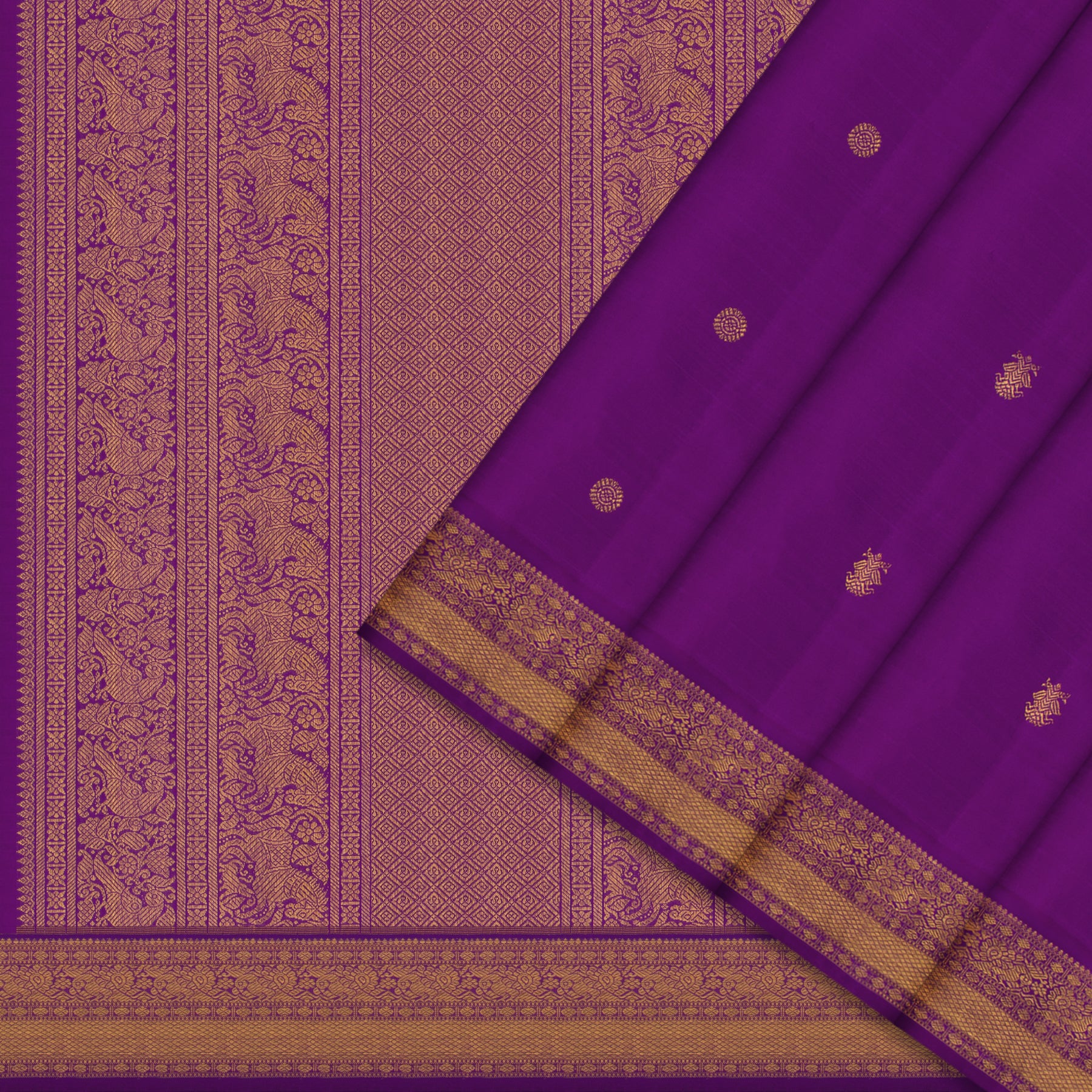 Kanakavalli Kanjivaram Silk Sari 24-110-HS001-14598 - Cover View