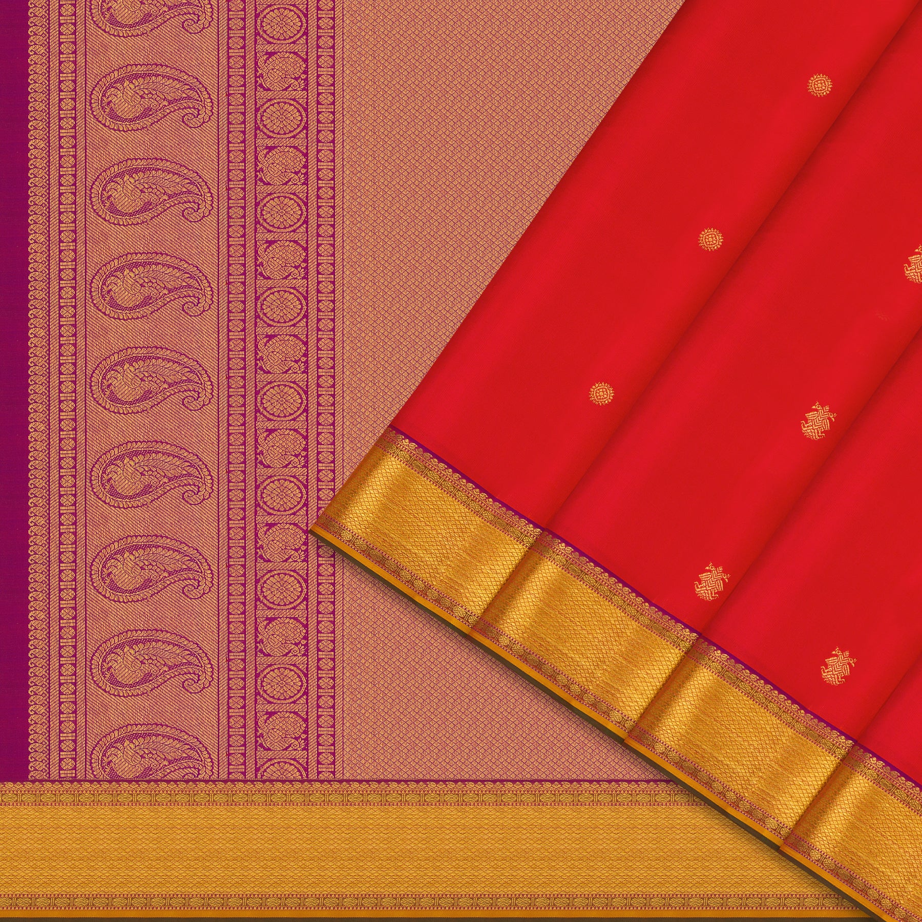 Kanakavalli Kanjivaram Silk Sari 24-110-HS001-14607 - Cover View