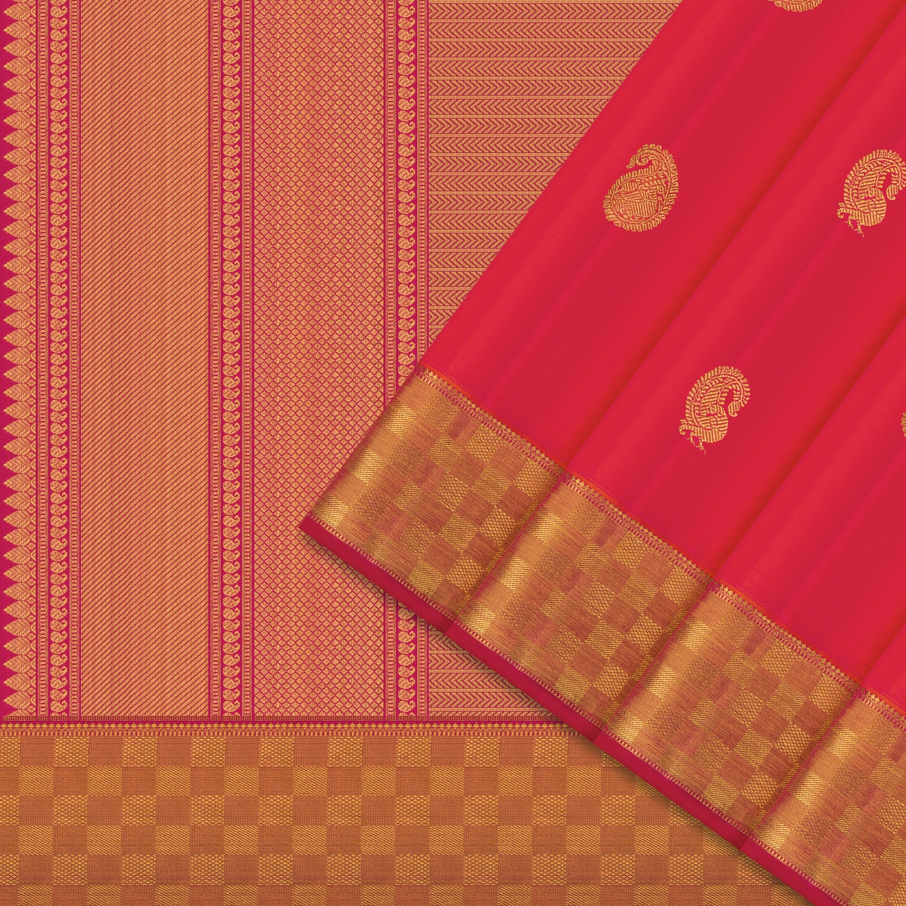 Kanakavalli Kanjivaram Silk Sari 24-110-HS001-14615 - Cover View