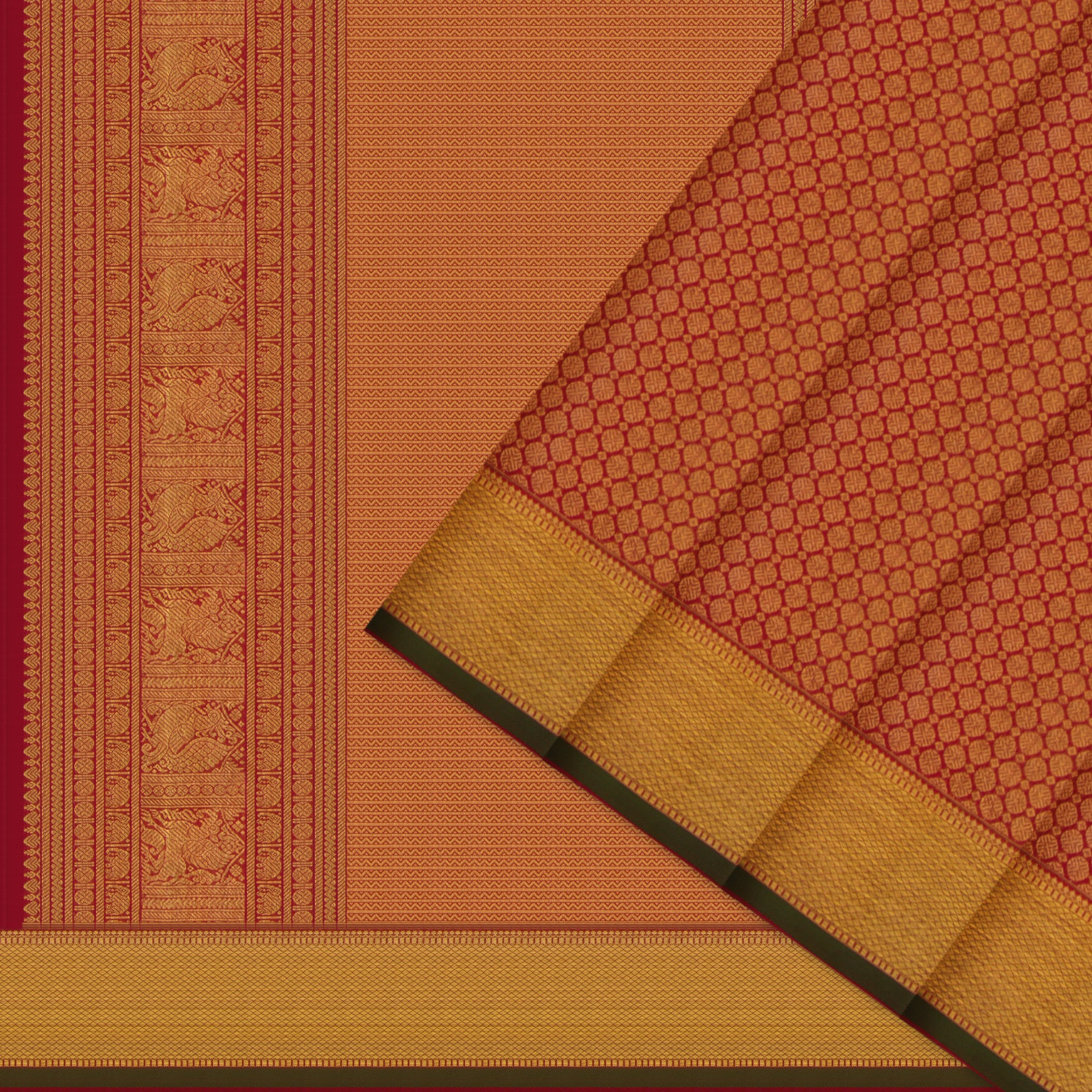 Kanakavalli Kanjivaram Silk Sari 24-110-HS001-14627 - Cover View