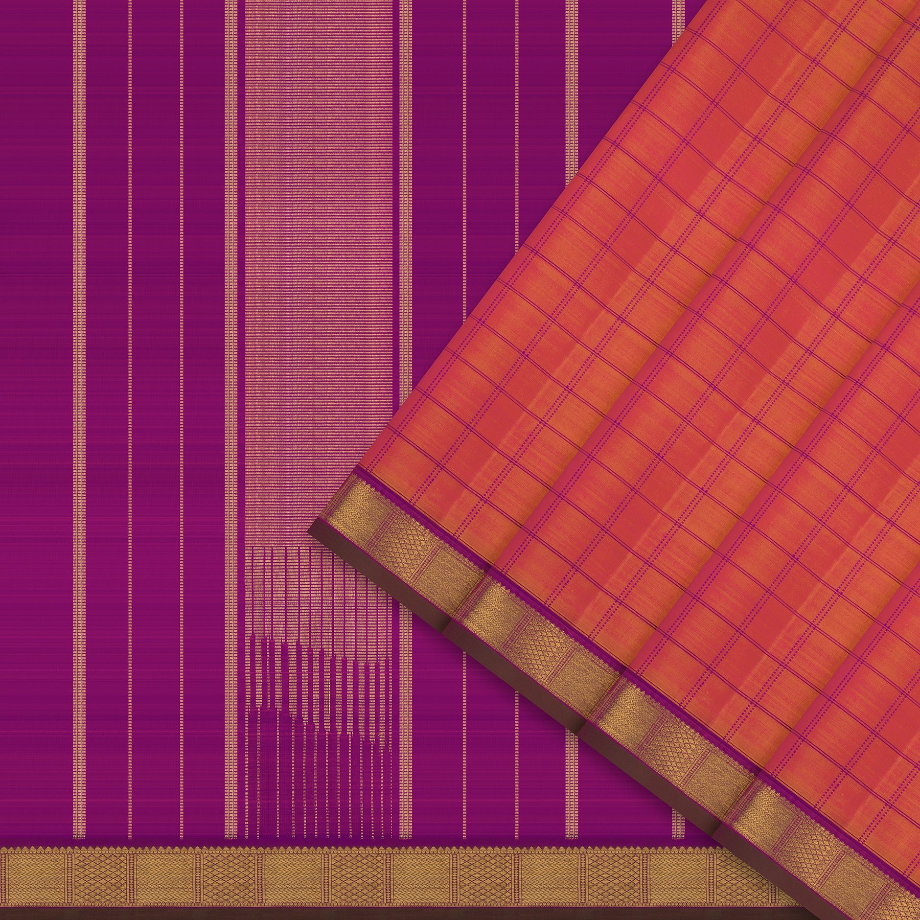 Kanakavalli Kanjivaram Silk Sari 24-110-HS001-14651 - Cover View