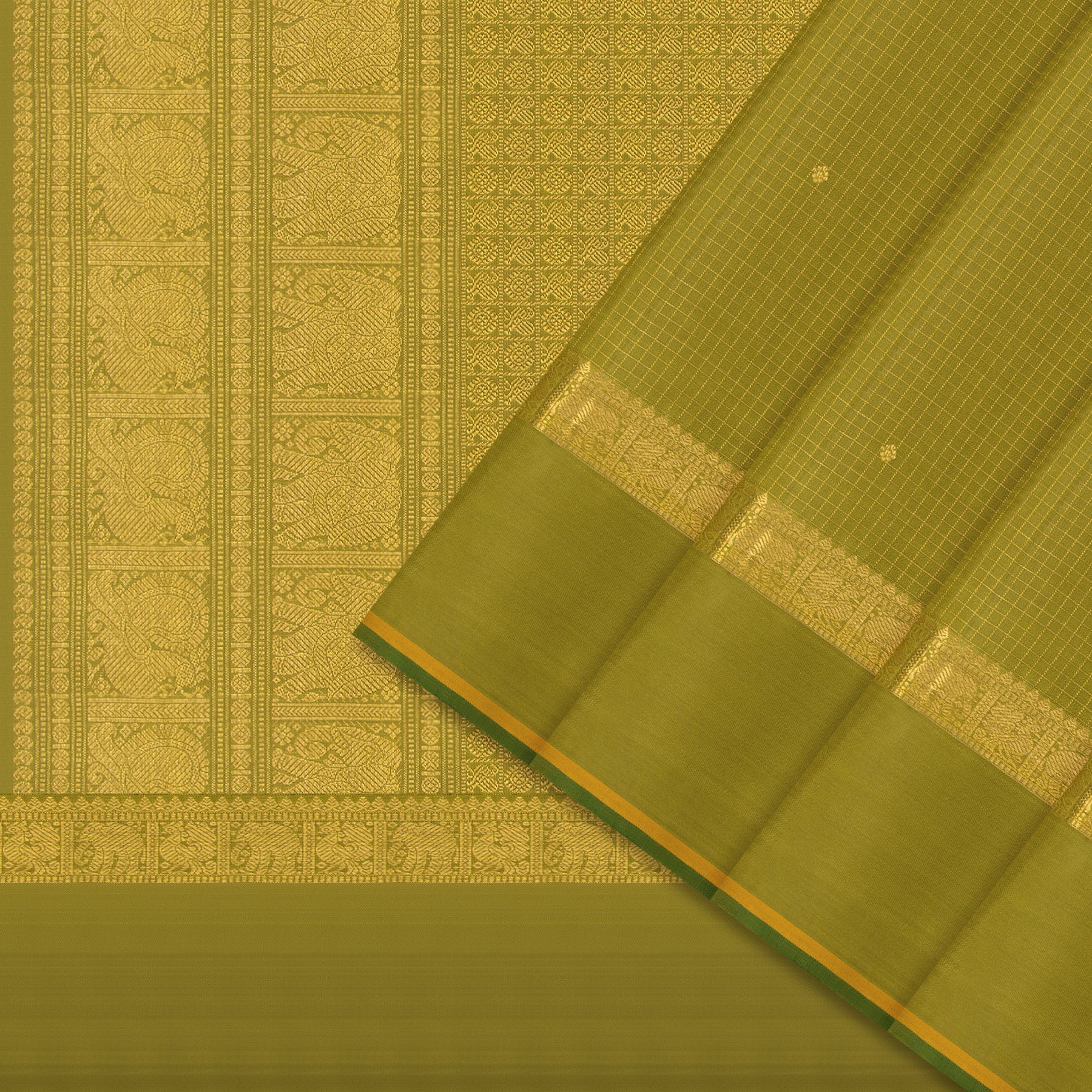 Kanakavalli Kanjivaram Silk Sari 24-110-HS001-14666 - Cover View