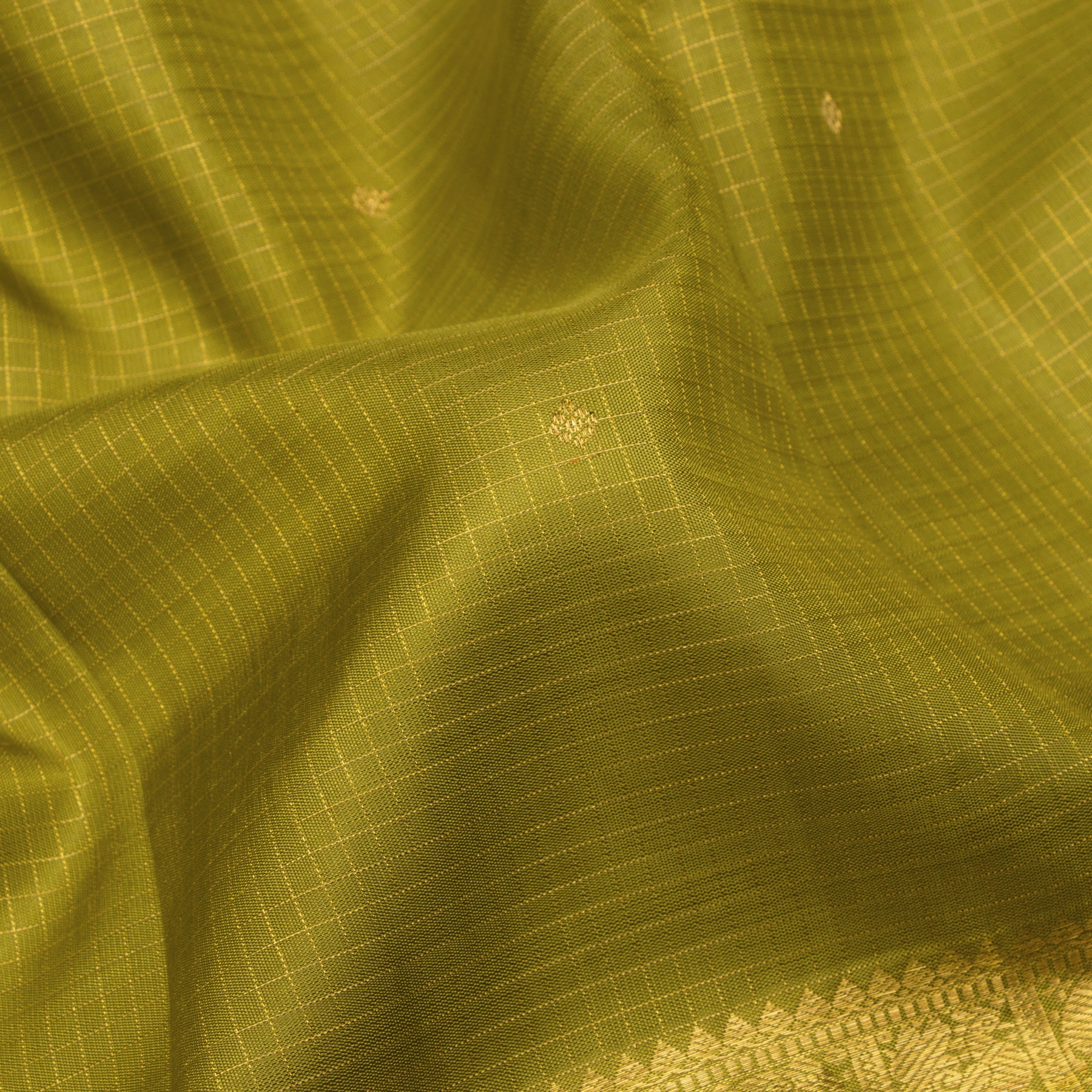 Kanakavalli Kanjivaram Silk Sari 24-110-HS001-14666 - Fabric View