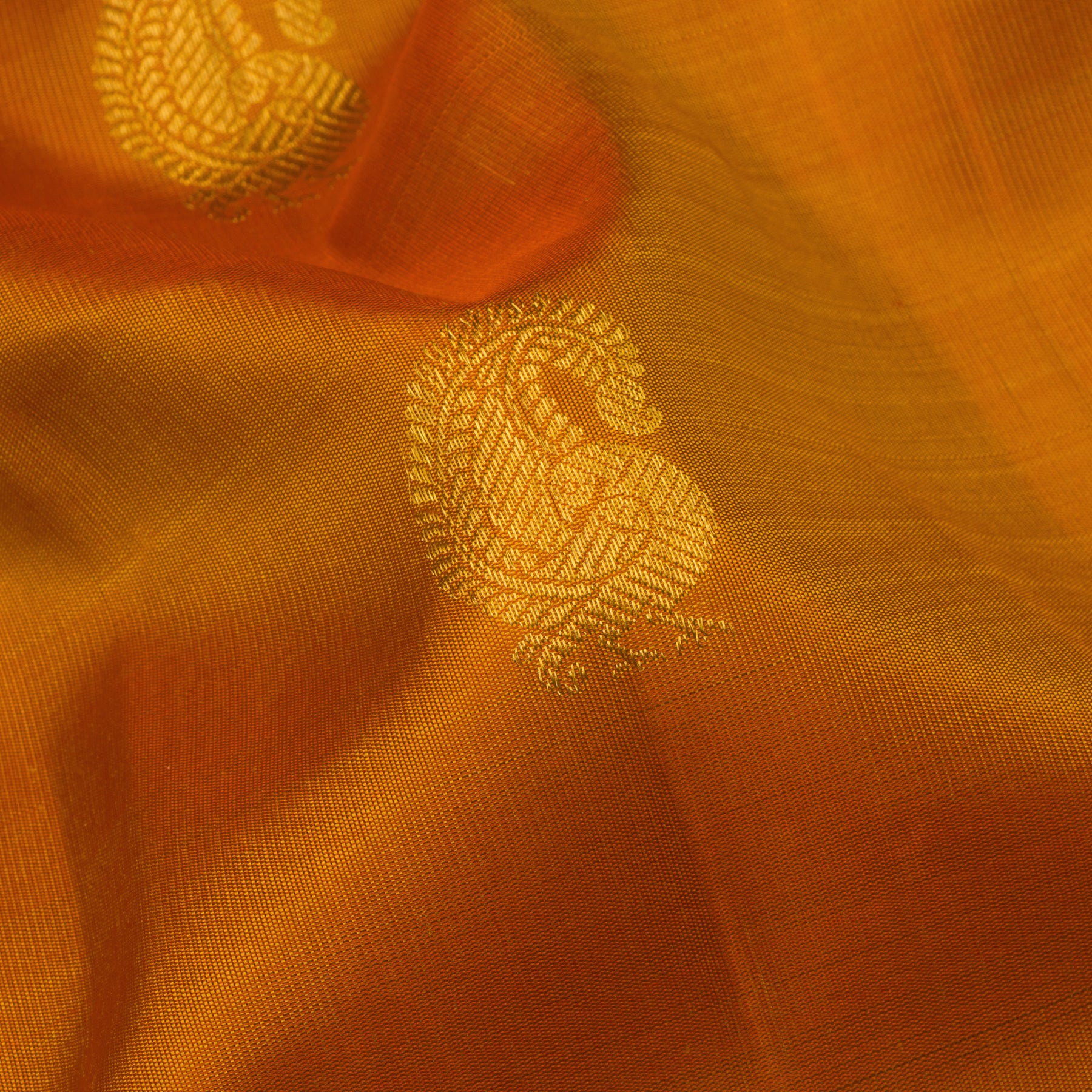 Kanakavalli Kanjivaram Silk Sari 24-110-HS001-14678 - Fabric View