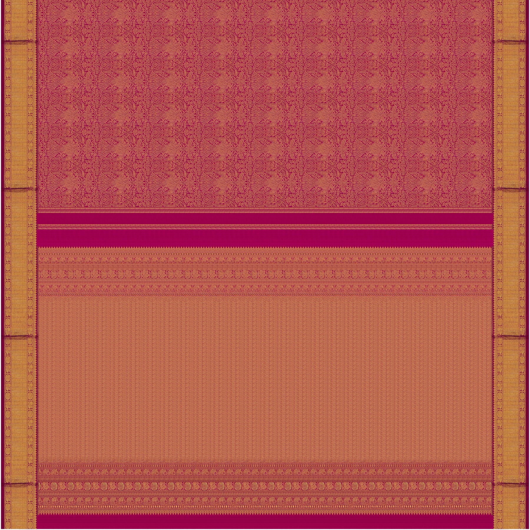 Kanakavalli Kanjivaram Silk Sari 24-110-HS001-01008 - Full View