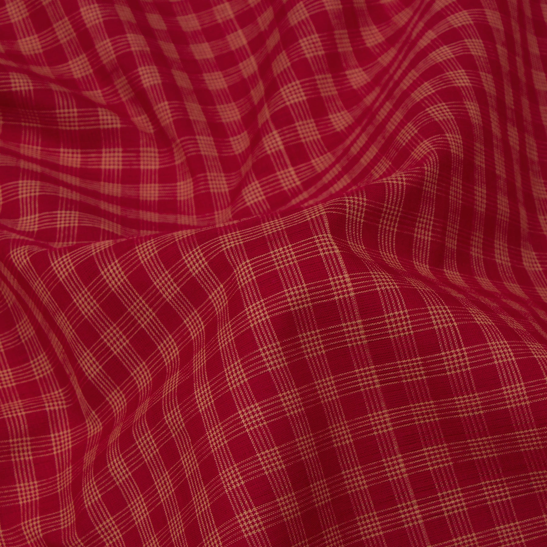 Kanakavalli Mangalgiri Cotton Sari 24-261-HS003-05308 - Fabric View