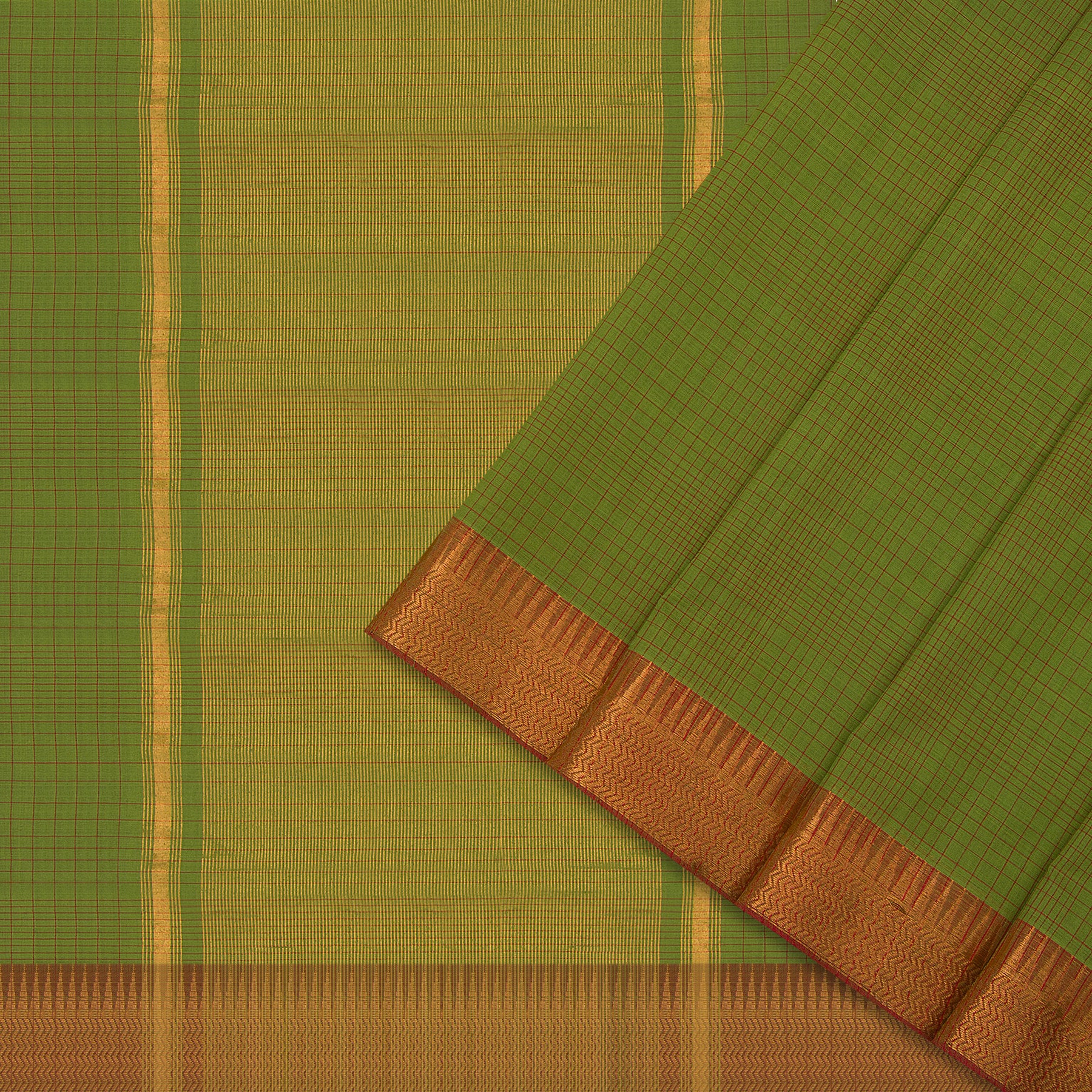 Kanakavalli Mangalgiri Cotton Sari 24-261-HS003-08880 - Cover View