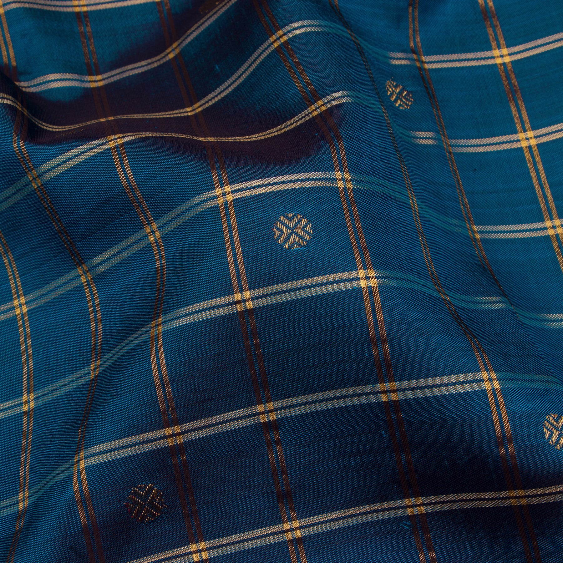 Kanakavalli Kattam - Vari Silk Blouse Length 24-595-HB001-07246 - Fabric View