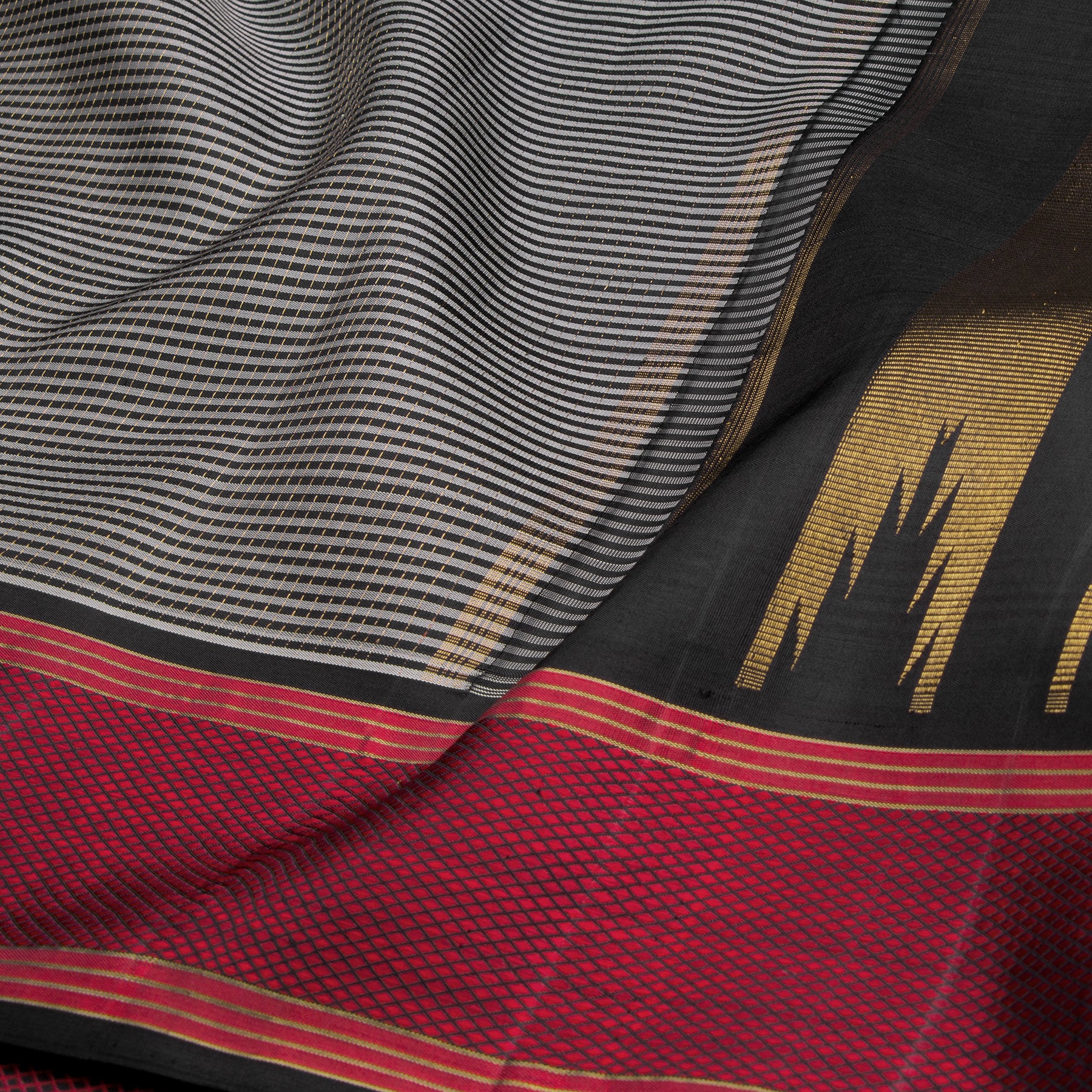 Kanakavalli Kanjivaram Silk Dupatta 24-595-HD001-09380 - Fabric View