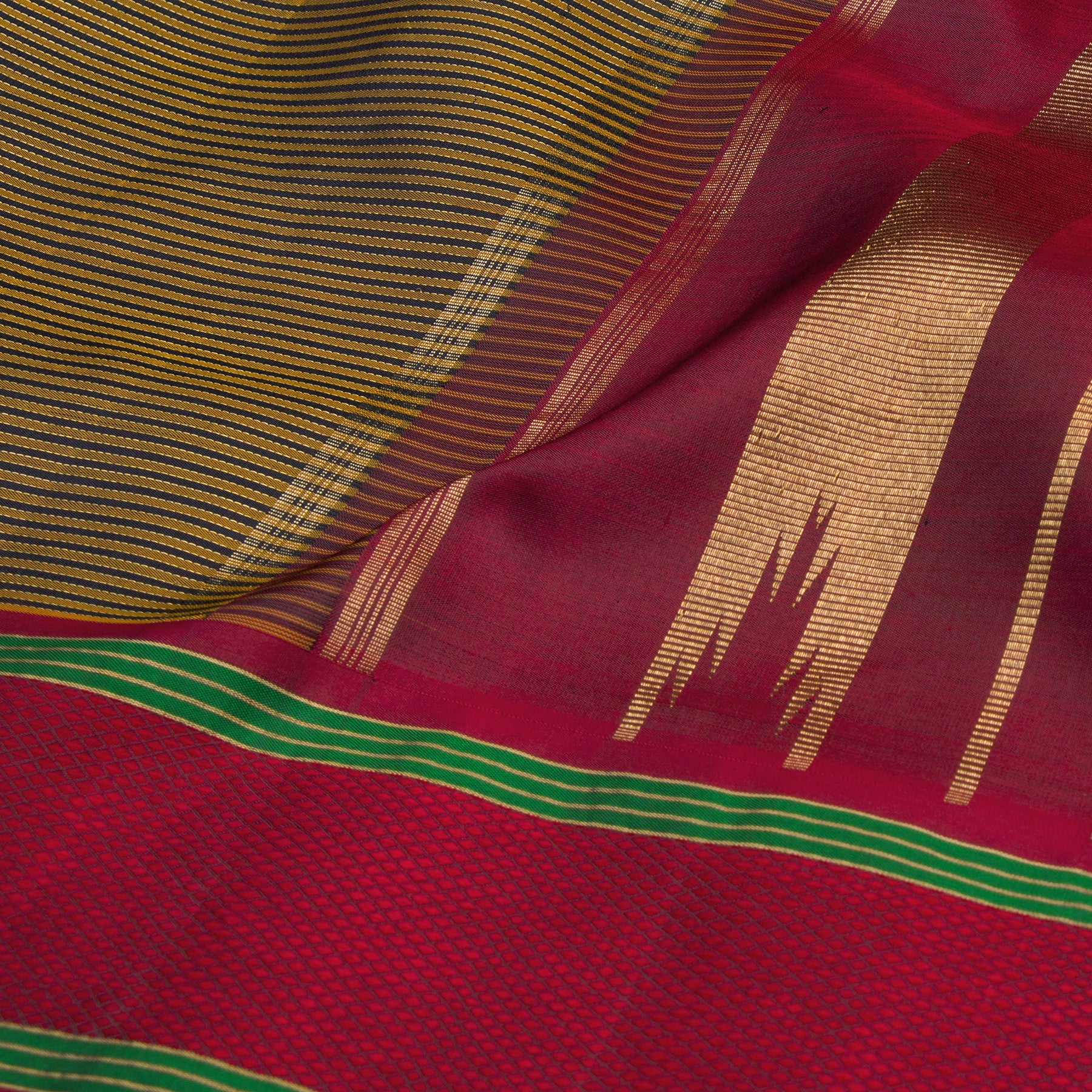 Kanakavalli Kanjivaram Silk Dupatta 24-595-HD001-09460 - Fabric View