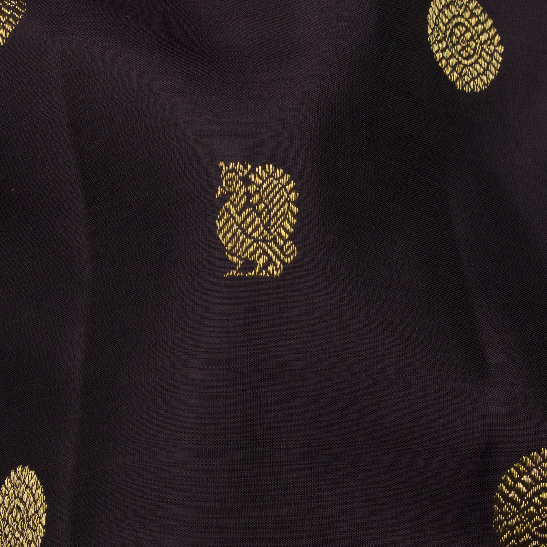 Kanakavalli Kanjivaram Silk Sari 24-595-HS001-00845 - Fabric View