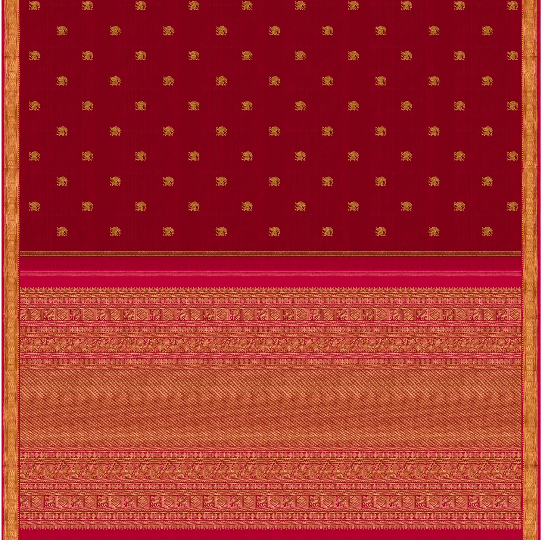 Kanakavalli Kanjivaram Silk Sari 24-595-HS001-00891 - Full View