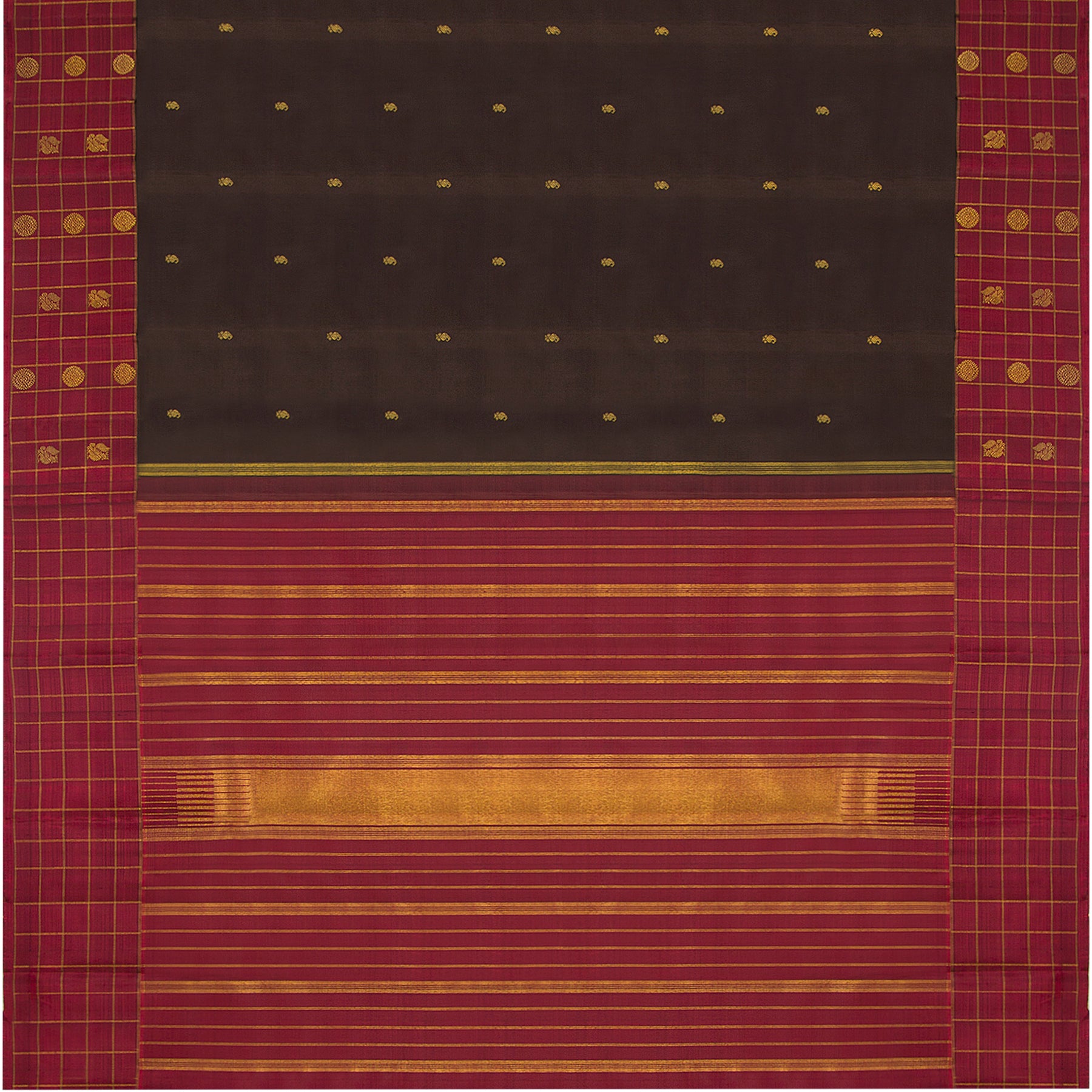 Kanakavalli Kanjivaram Silk Sari 24-595-HS001-00909 - Full View