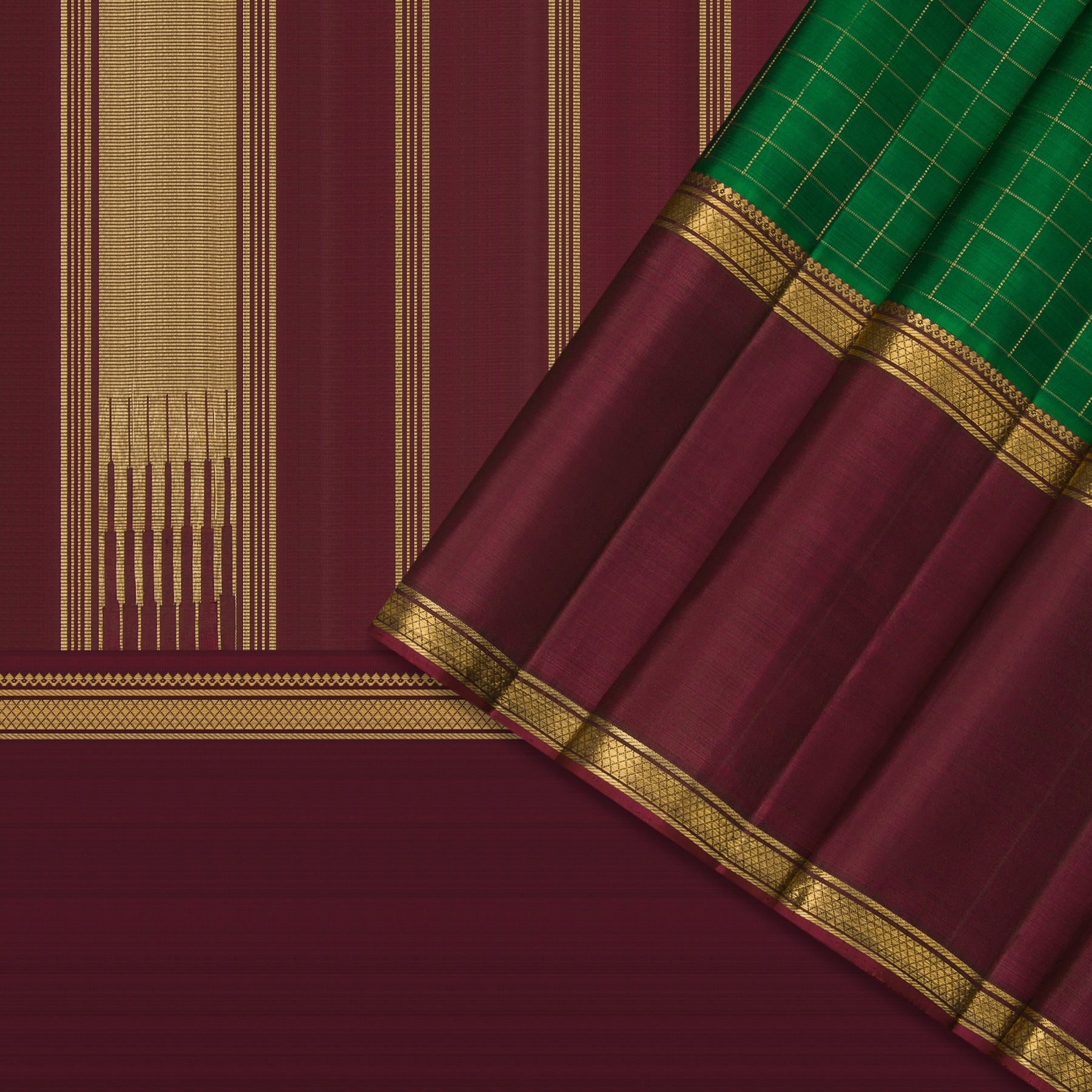 Kanakavalli Kanjivaram Silk Sari 24-595-HS001-00917 - Cover View