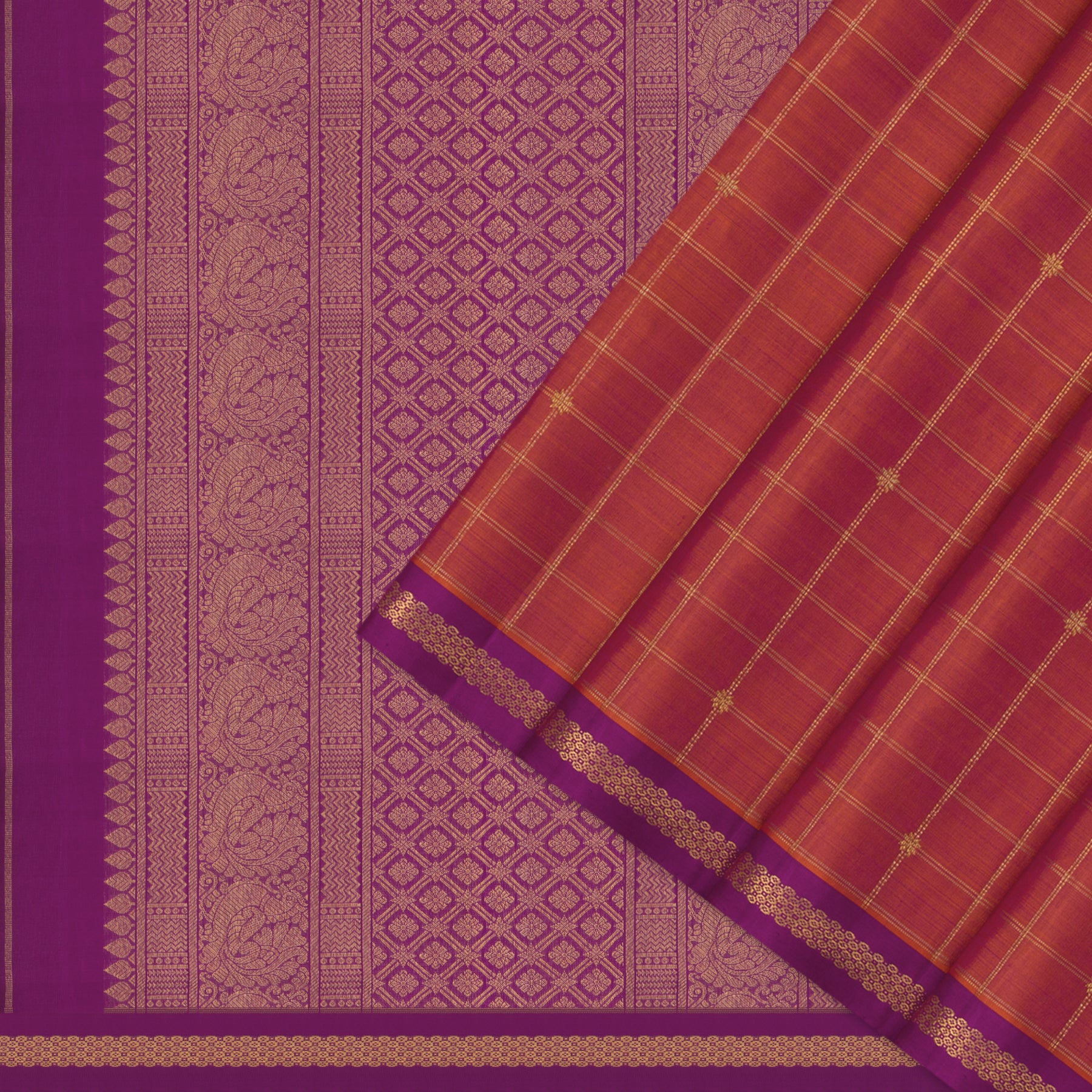 Kanakavalli Kanjivaram Silk Sari 24-595-HS001-00923 - Cover View