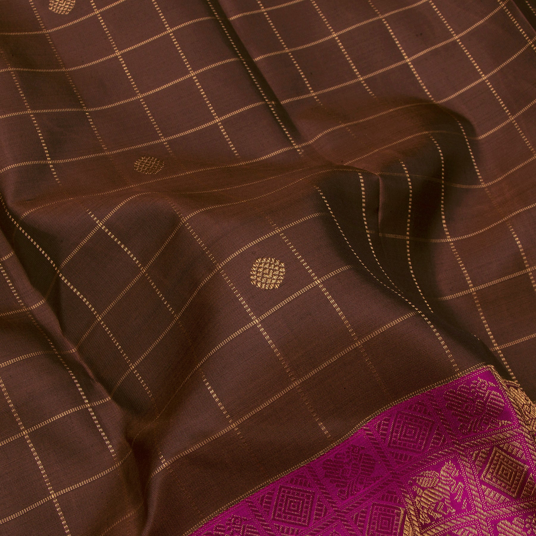 Kanakavalli Kanjivaram Silk Sari 24-595-HS001-01199 - Fabric View