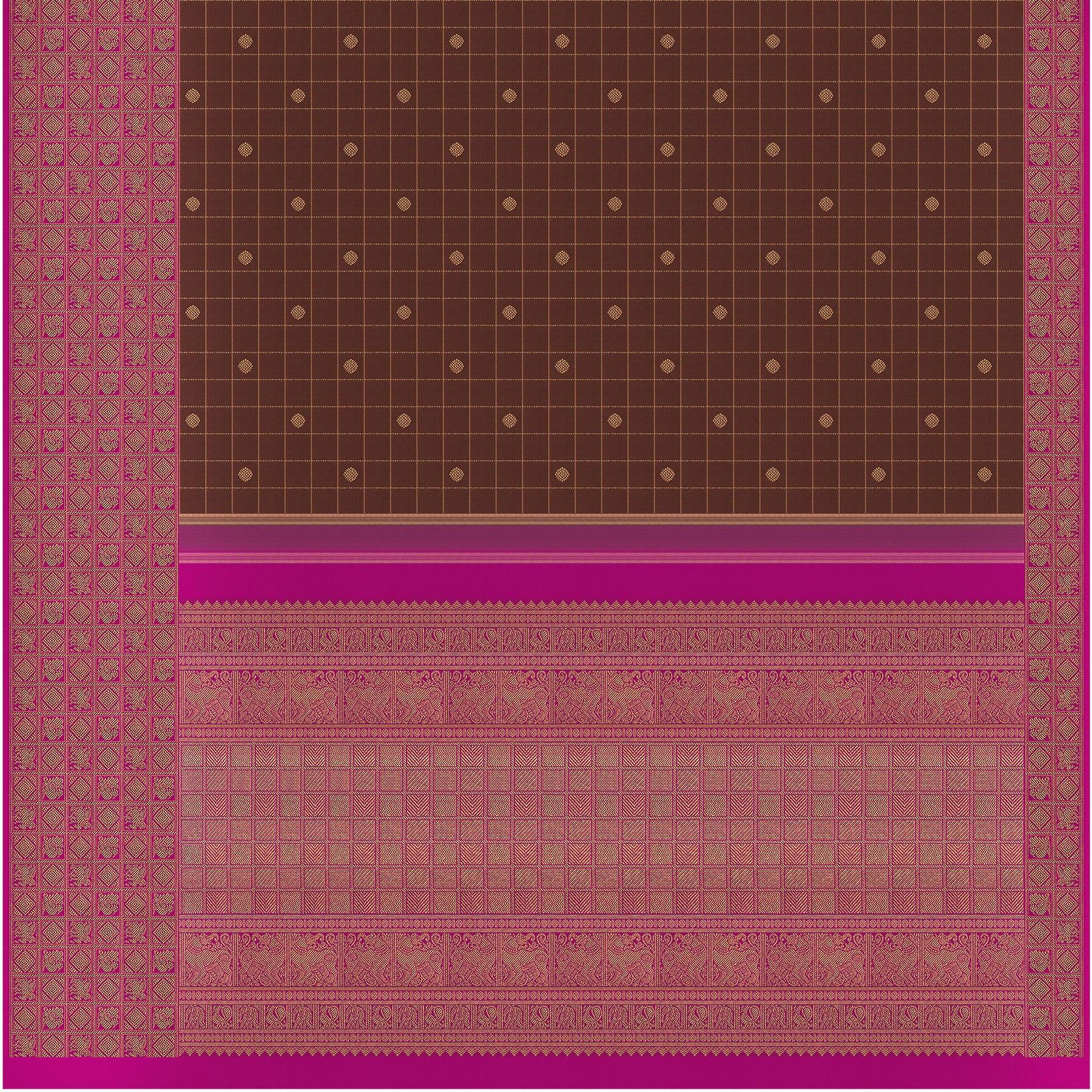 Kanakavalli Kanjivaram Silk Sari 24-595-HS001-01199 - Full View