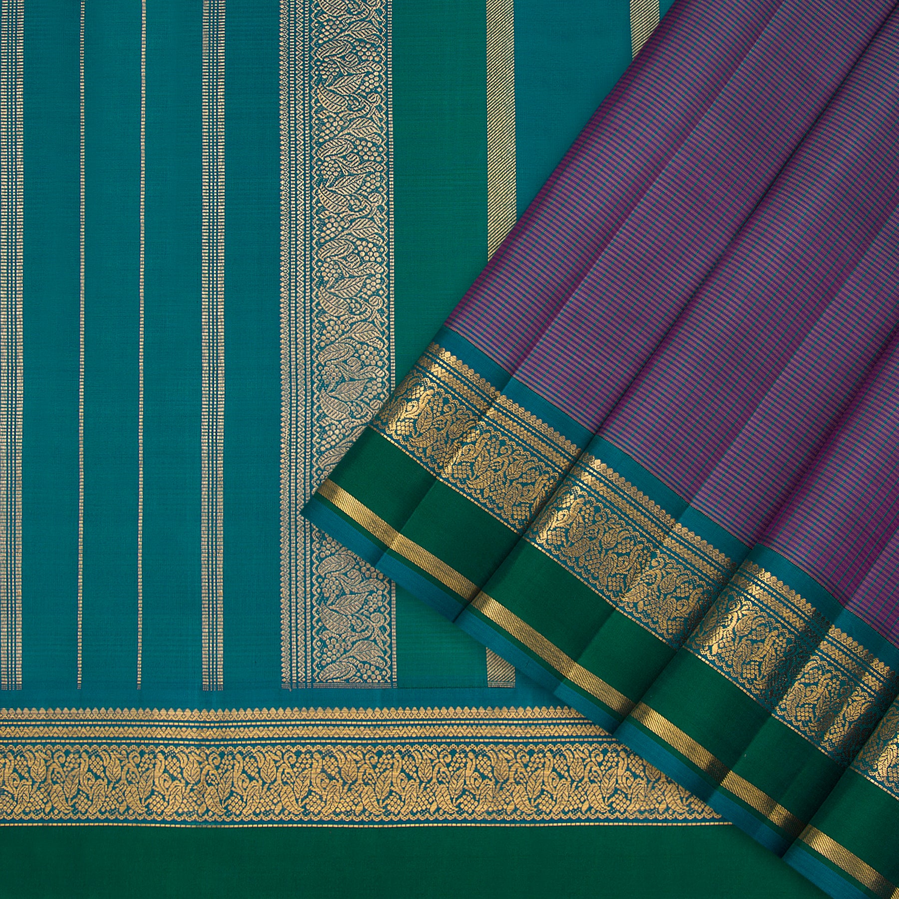 Kanakavalli Kanjivaram Silk Sari 24-595-HS001-01201 - Cover View