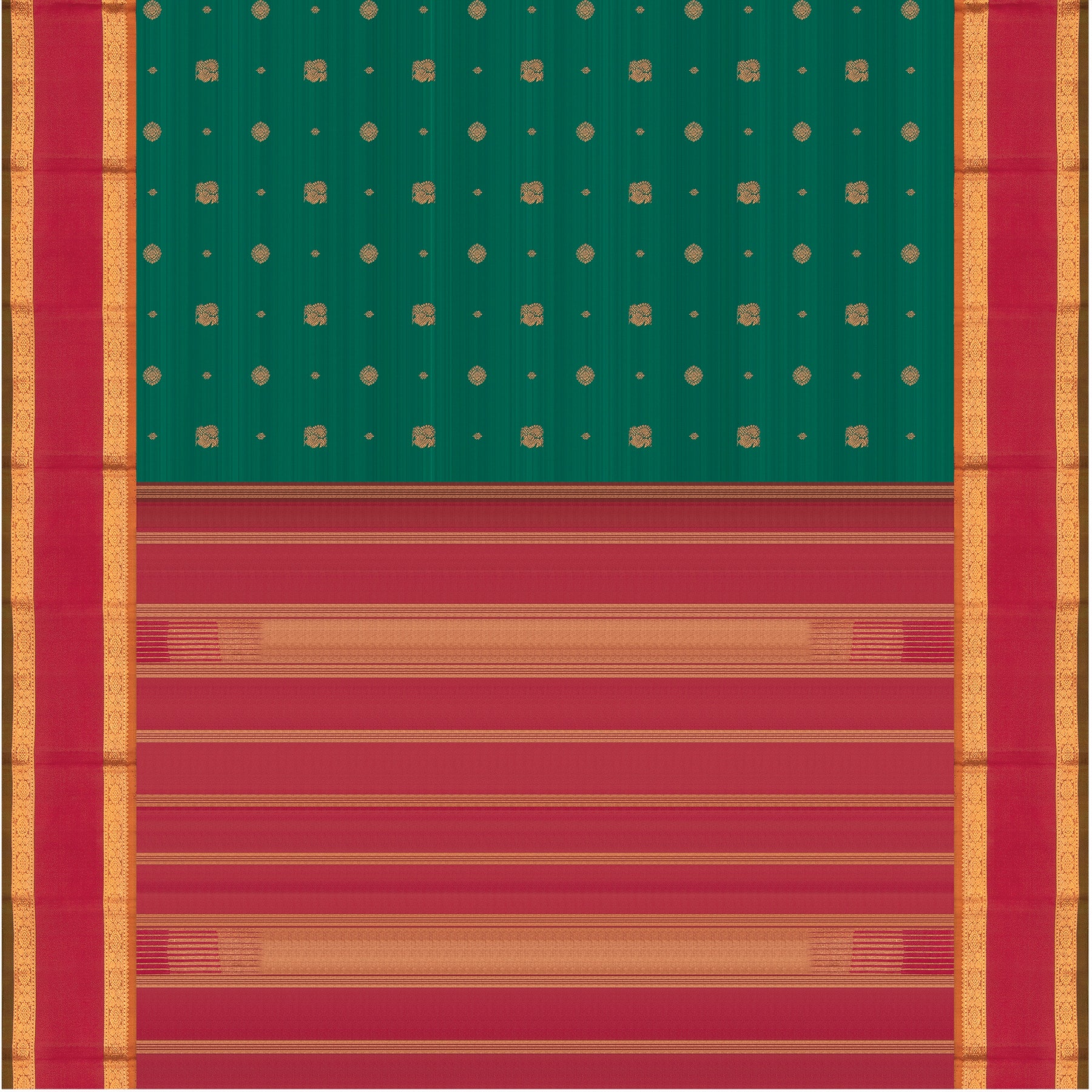 Kanakavalli Kanjivaram Silk Sari 24-595-HS001-01204 - Full View