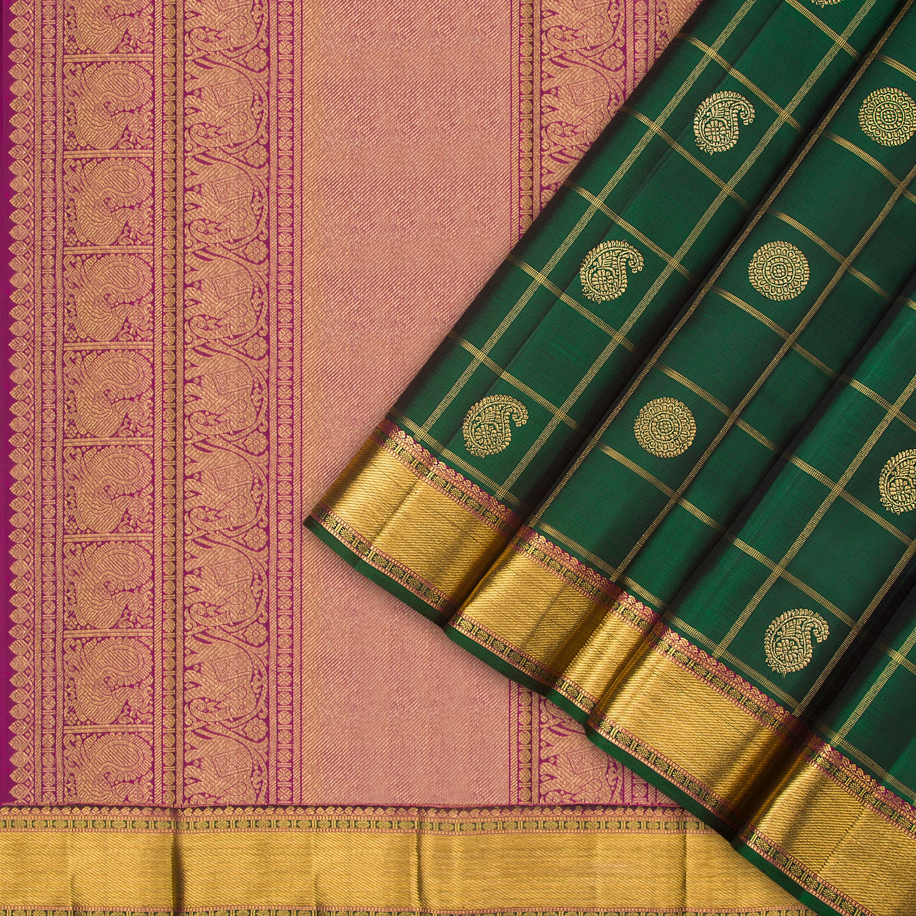 Kanakavalli Kanjivaram Silk Sari 24-595-HS001-01217 - Cover View