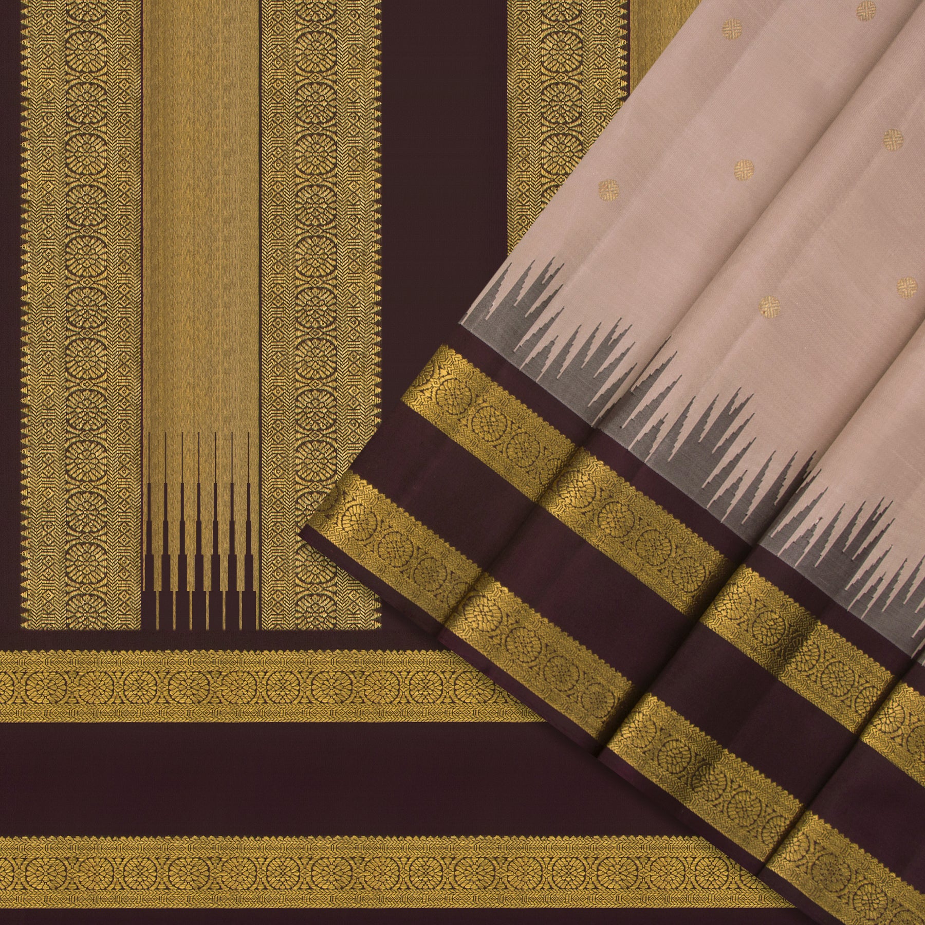 Kanakavalli Kanjivaram Silk Sari 24-595-HS001-01241 - Cover View