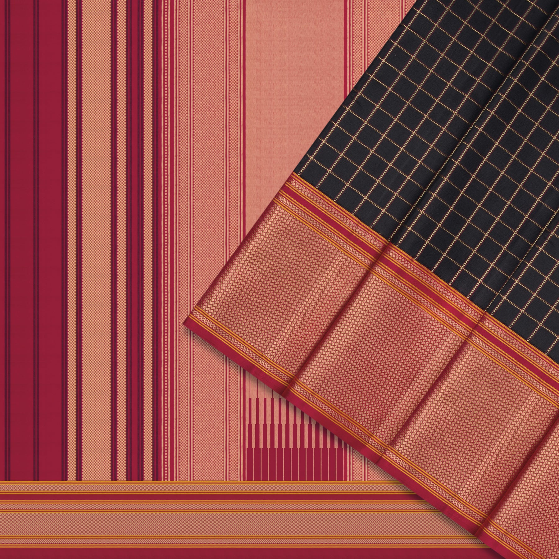 Kanakavalli Kanjivaram Silk Sari 24-595-HS001-01537 - Cover View