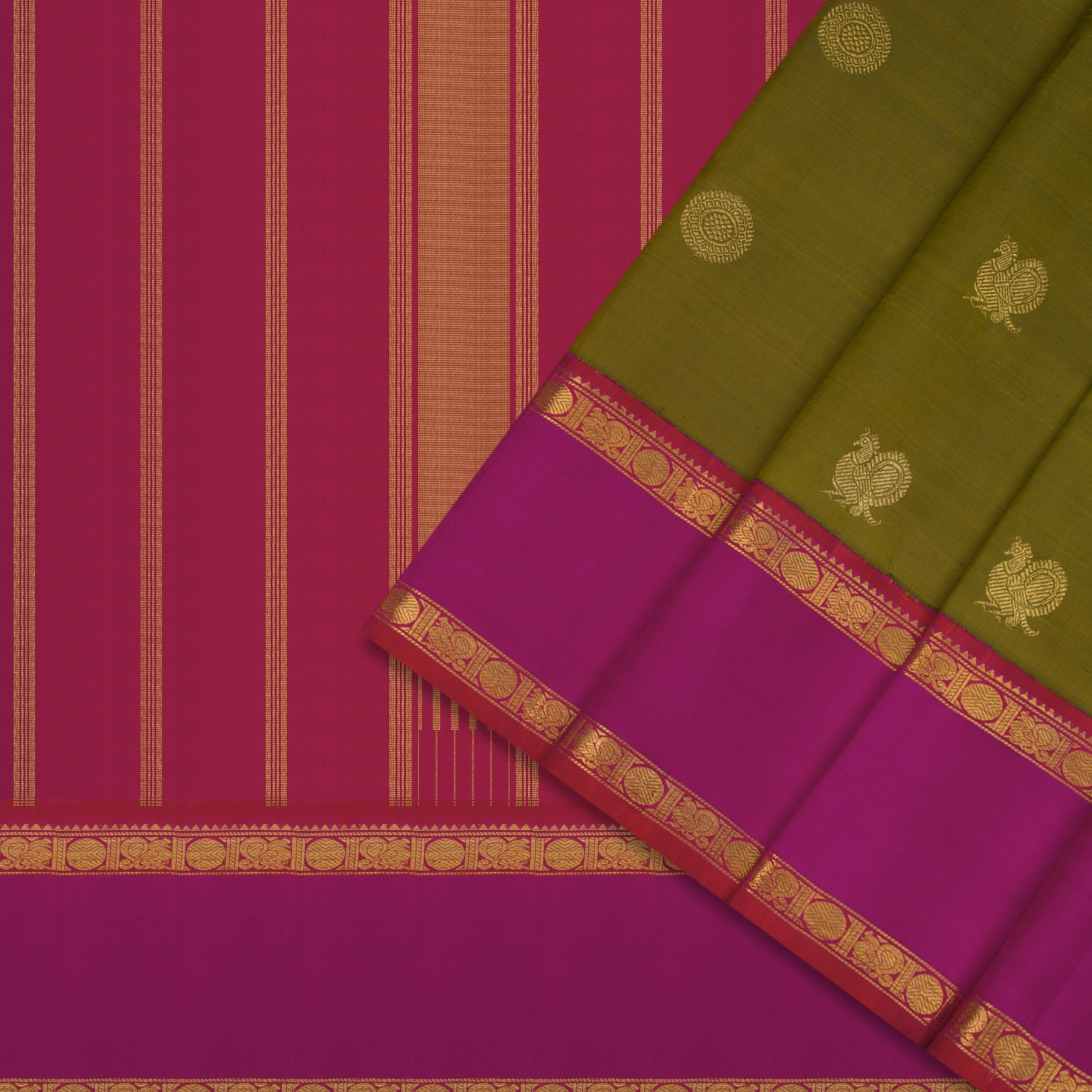 Kanakavalli Kanjivaram Silk Sari 24-595-HS001-01540 - Cover View