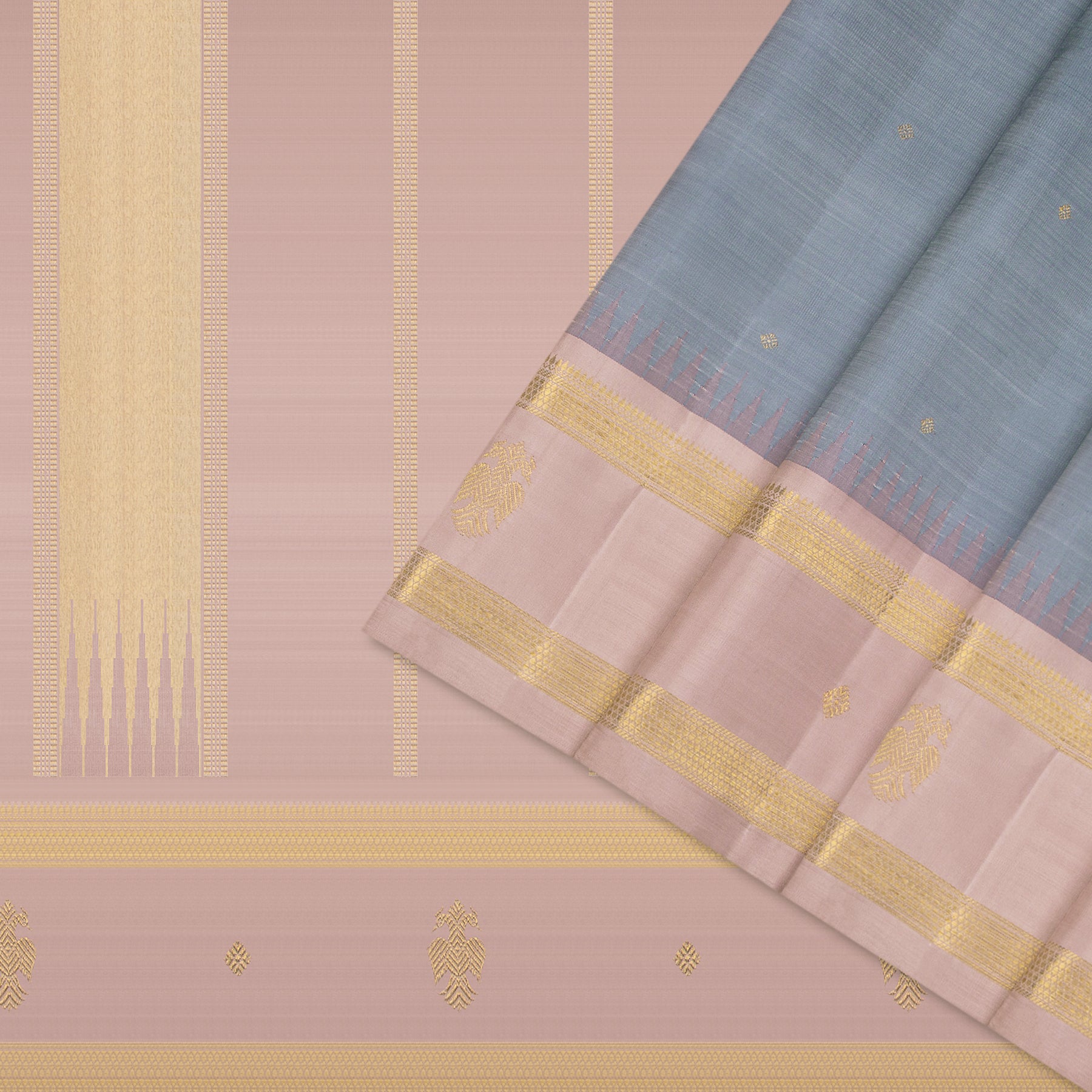 Kanakavalli Kanjivaram Silk Sari 24-595-HS001-01549 - Cover View