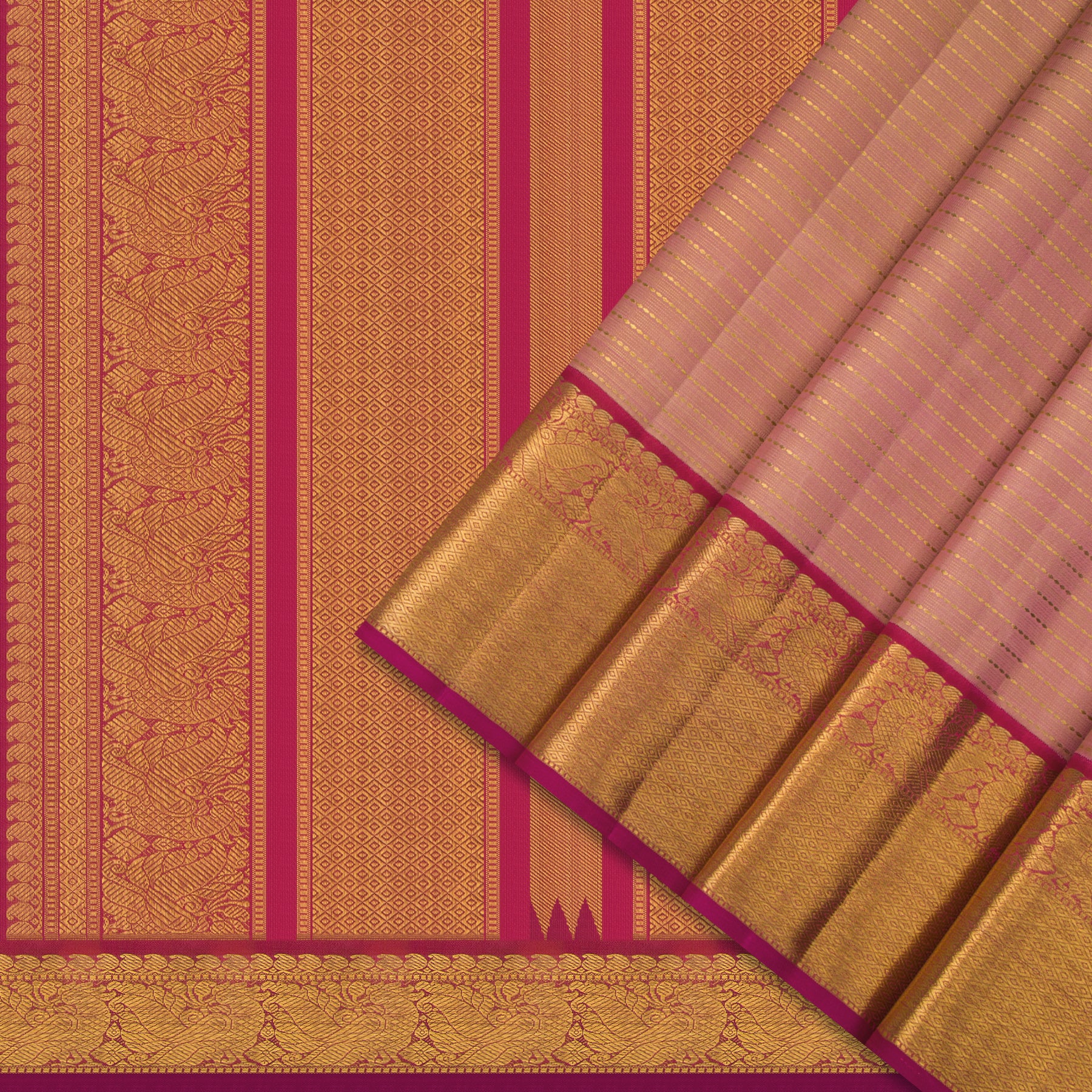 Kanakavalli Kanjivaram Silk Sari 24-595-HS001-01608 - Cover View