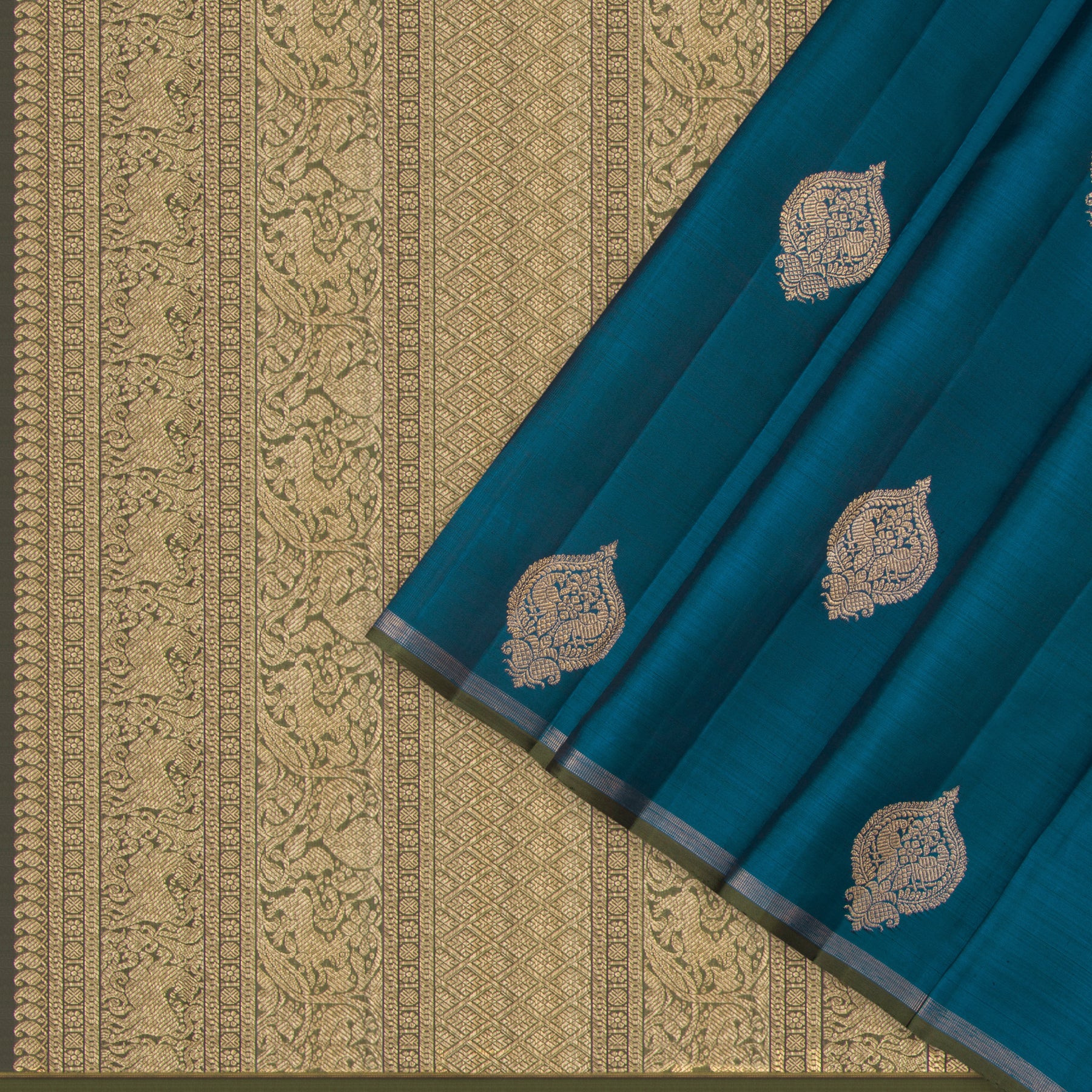 Kanakavalli Kanjivaram Silk Sari 24-595-HS001-01646 - Cover View