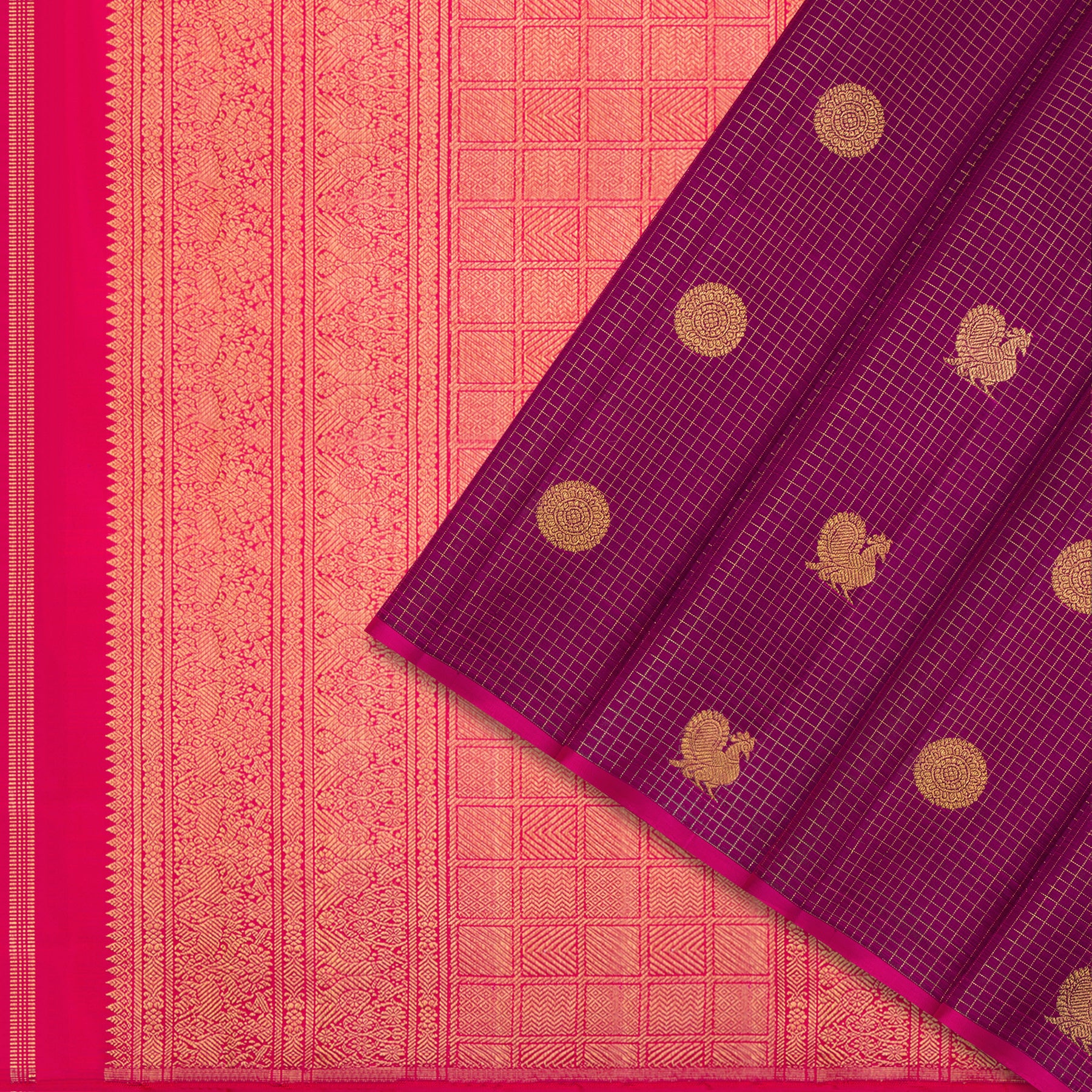 Kanakavalli Kanjivaram Silk Sari 24-595-HS001-01682 - Cover View