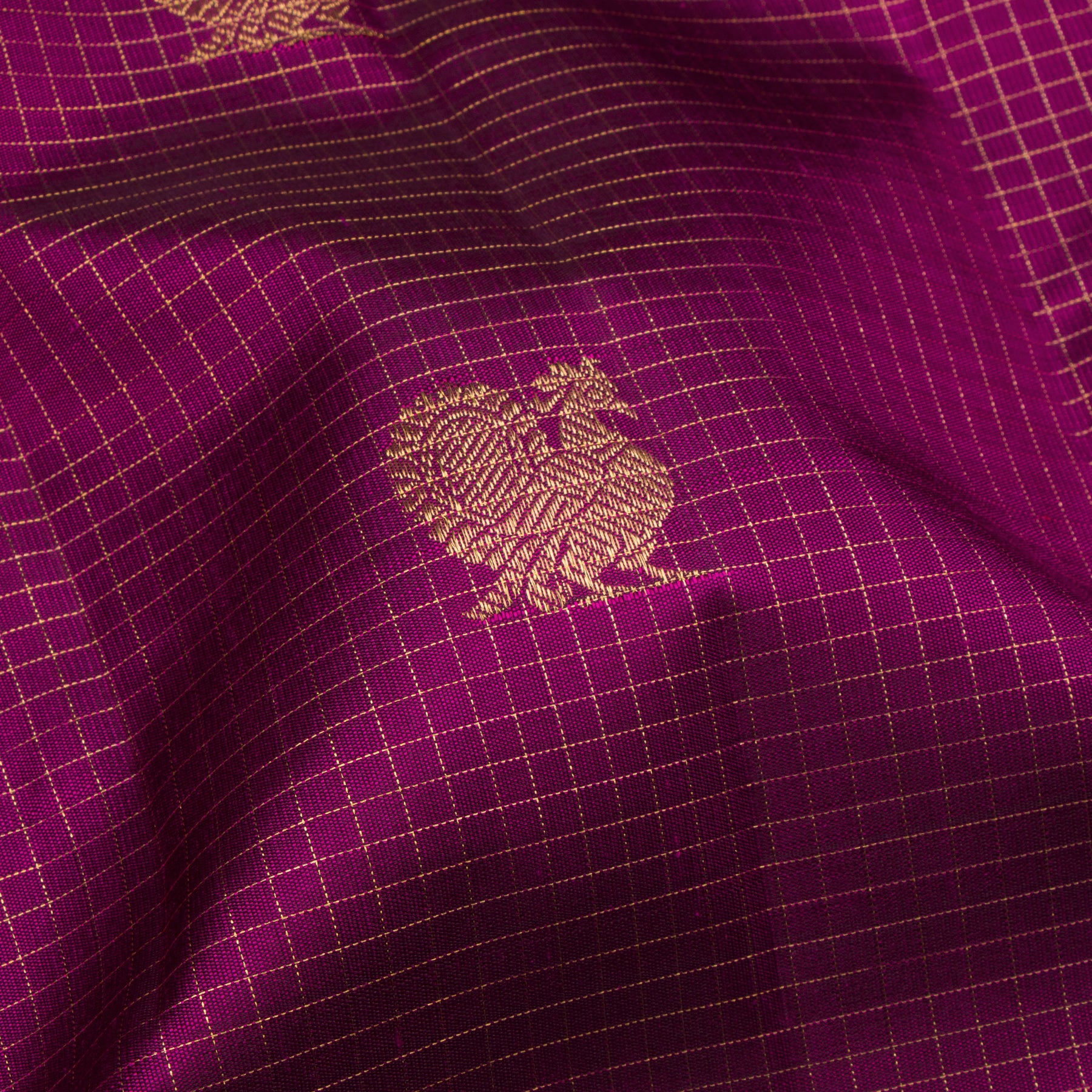 Kanakavalli Kanjivaram Silk Sari 24-595-HS001-01682 - Fabric View